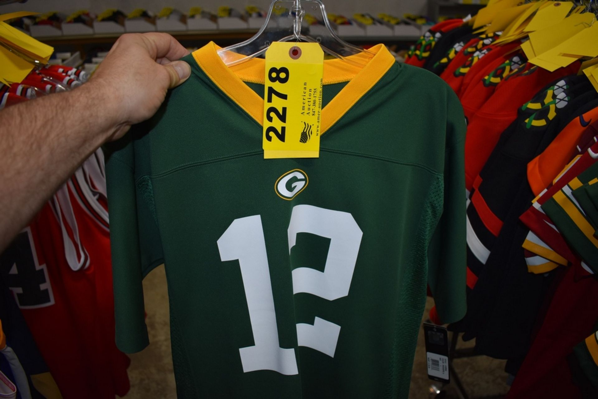 GREEN BAY PACKERS #12 AARON RODGERS YOUTH LARGE JERSEY
