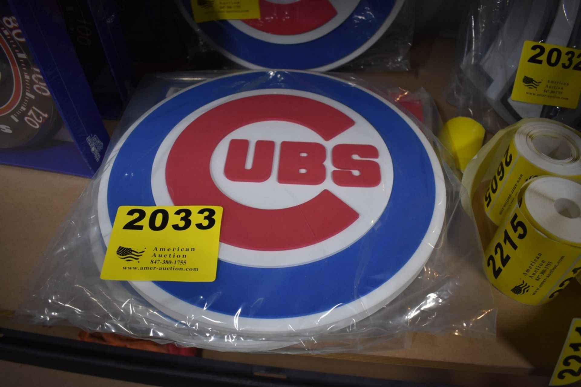 (3) CHICAGO CUBS FAN FOAM 3D FOAM WALL SIGN