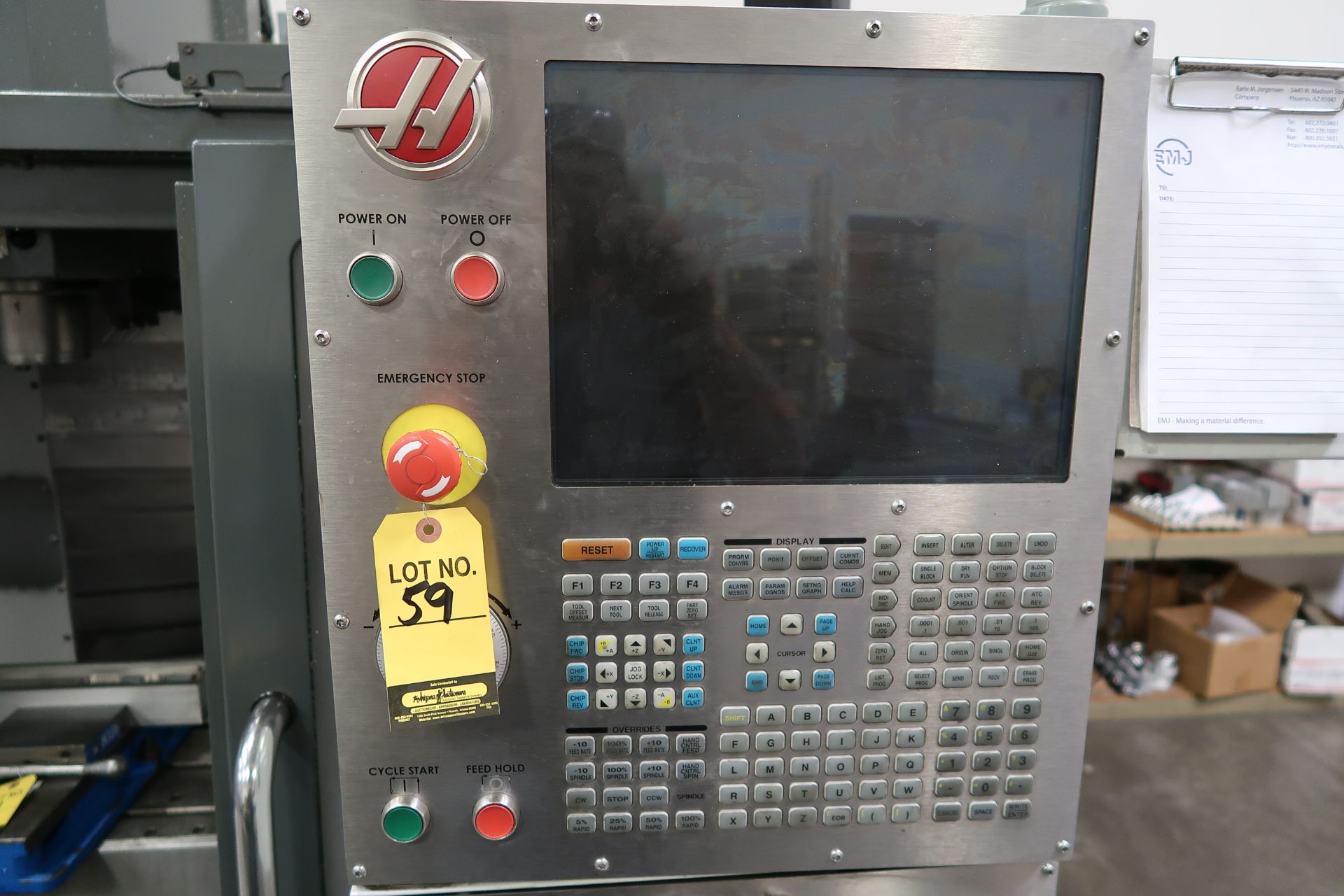 2012 HAAS VF-2SS CNC VERTICAL MACHINING CENTER, CHIP AUGER, PROGRAMMABLE COOLANT, 24 TOOL ATC, SN. - Image 2 of 8