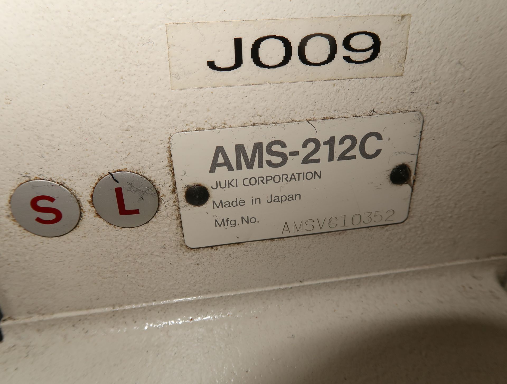 JUKI AMS-212C PROGRAMMABLE TACKER W/STAND, SN: AMSVC10352 - Image 3 of 6