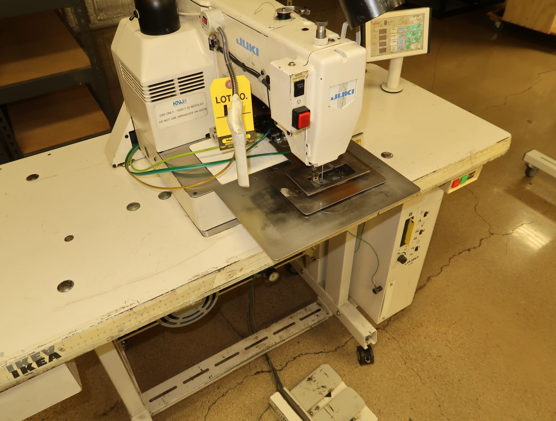 JUKI AMS-212C PROGRAMMABLE TACKER W/STAND, SN: AMSVC10352 - Image 4 of 6