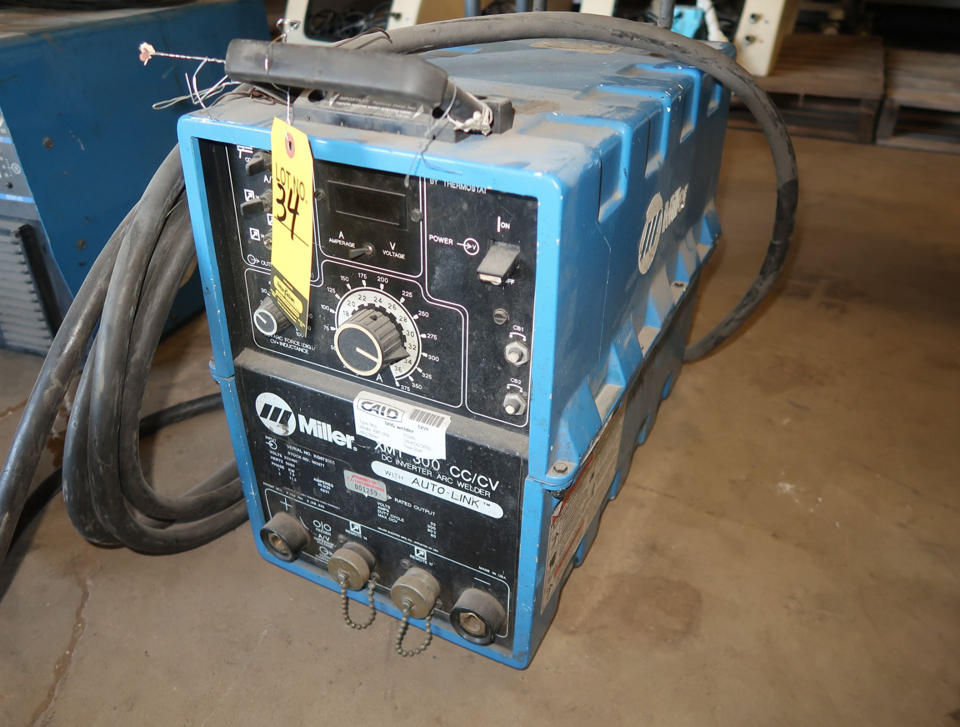 MILLER XMT 300 C/V DC INVERTER ARC WELDER