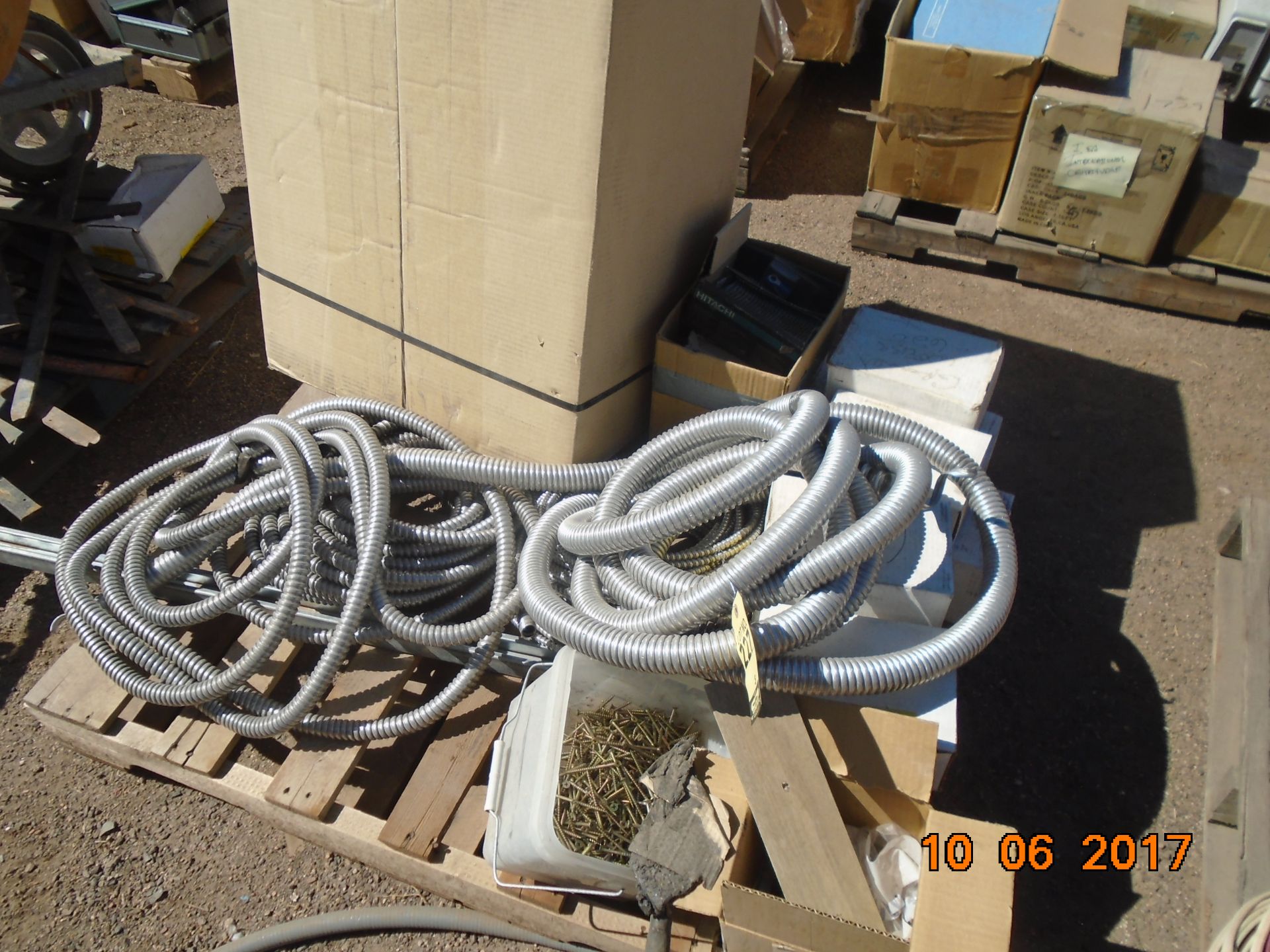 LOT CONDUIT, NAILS, ETC.