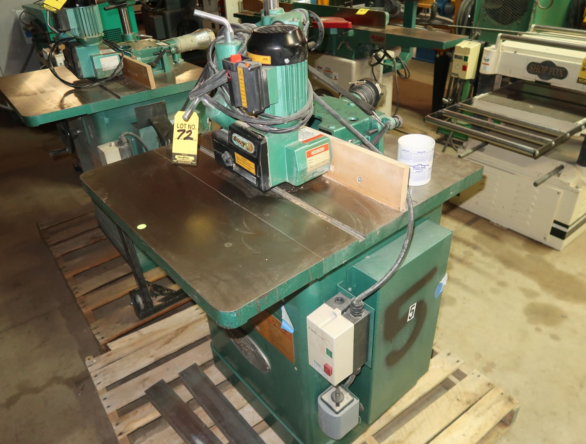 GRIZZLY 3HP SHAPER MDL. G1026 SN. 050456