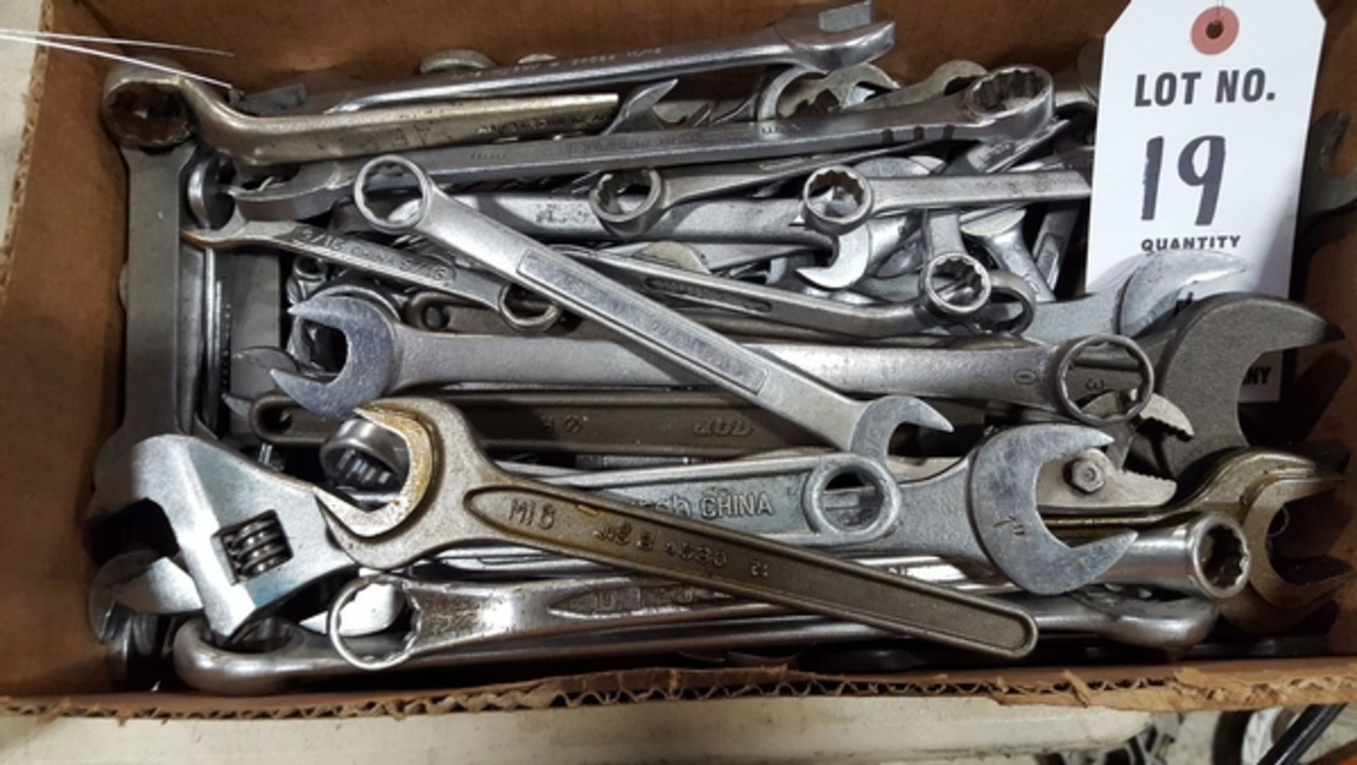 ASSORTED LARGE OPEN END WRENCHES