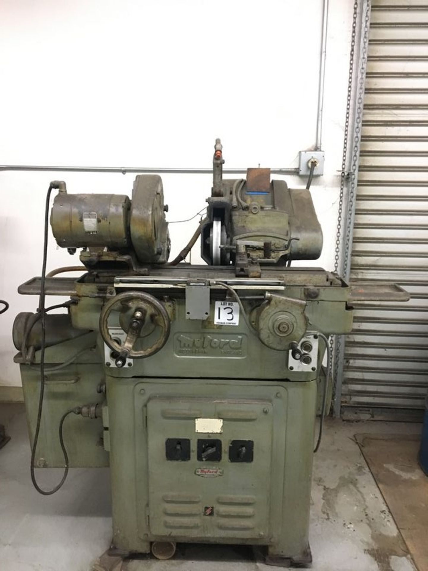 Myford MG-12 cylindrical grinder- 1,830-1,988 rpm wheel speed, s/n-na