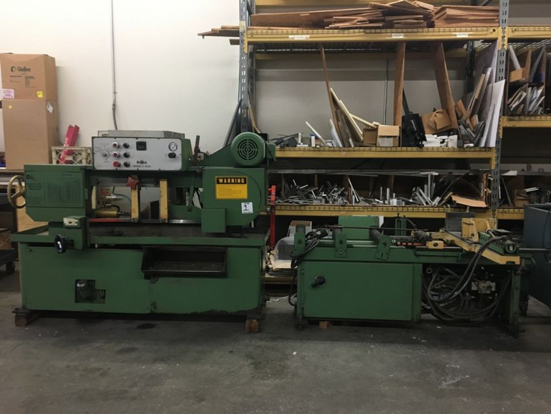 1985 do all c-912A automatic bandsaw -9” H x 12” 1” x ,146-148” blade size, 60-360 FPM Blade