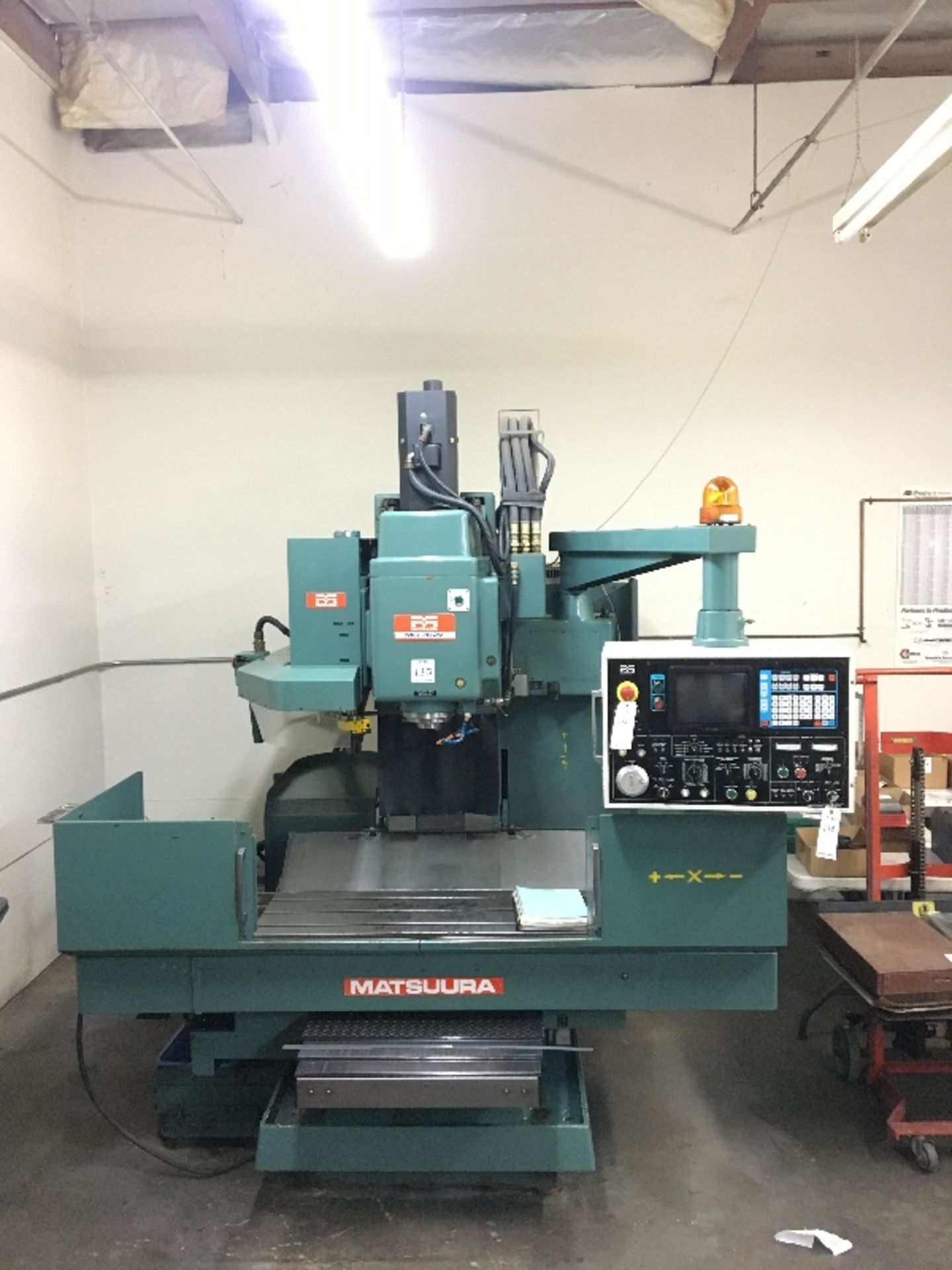 1982 MATSUURA MC-760V- 25-4,500 RPM, 40 TAPERED TOOL SPINDLE, SPINDLE SPEED, YASNAC CONTROLS, 16''