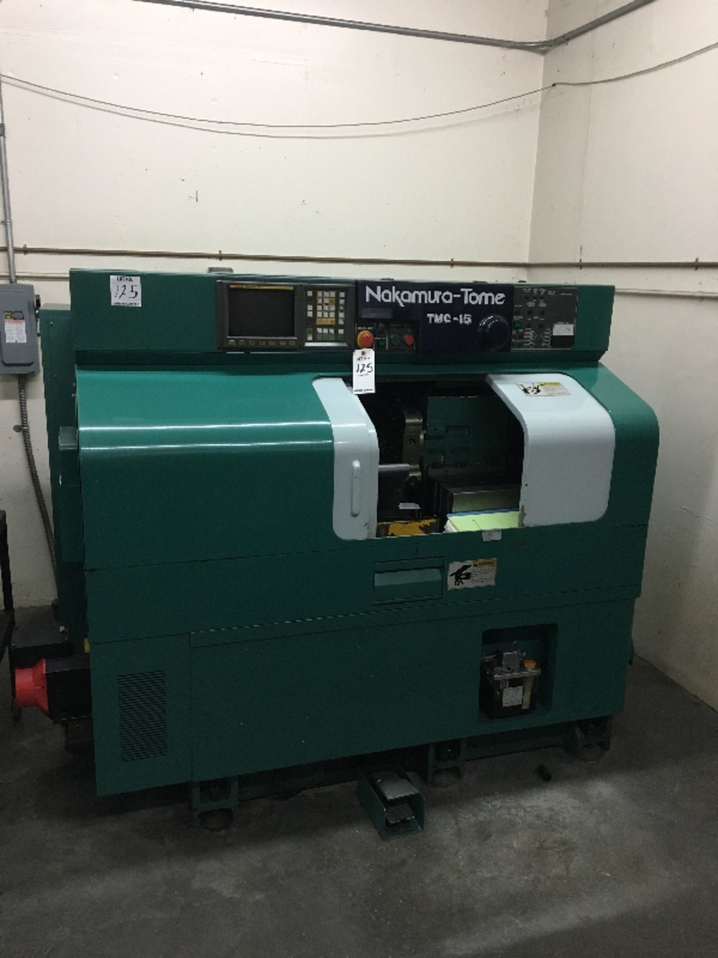 1996 NAKAMURA-TOME TMC-15- 112-4,500 RPM SPINDLE SPEED, FANUC-OT CONTROLS, 11.8'' SWING OVER BED,