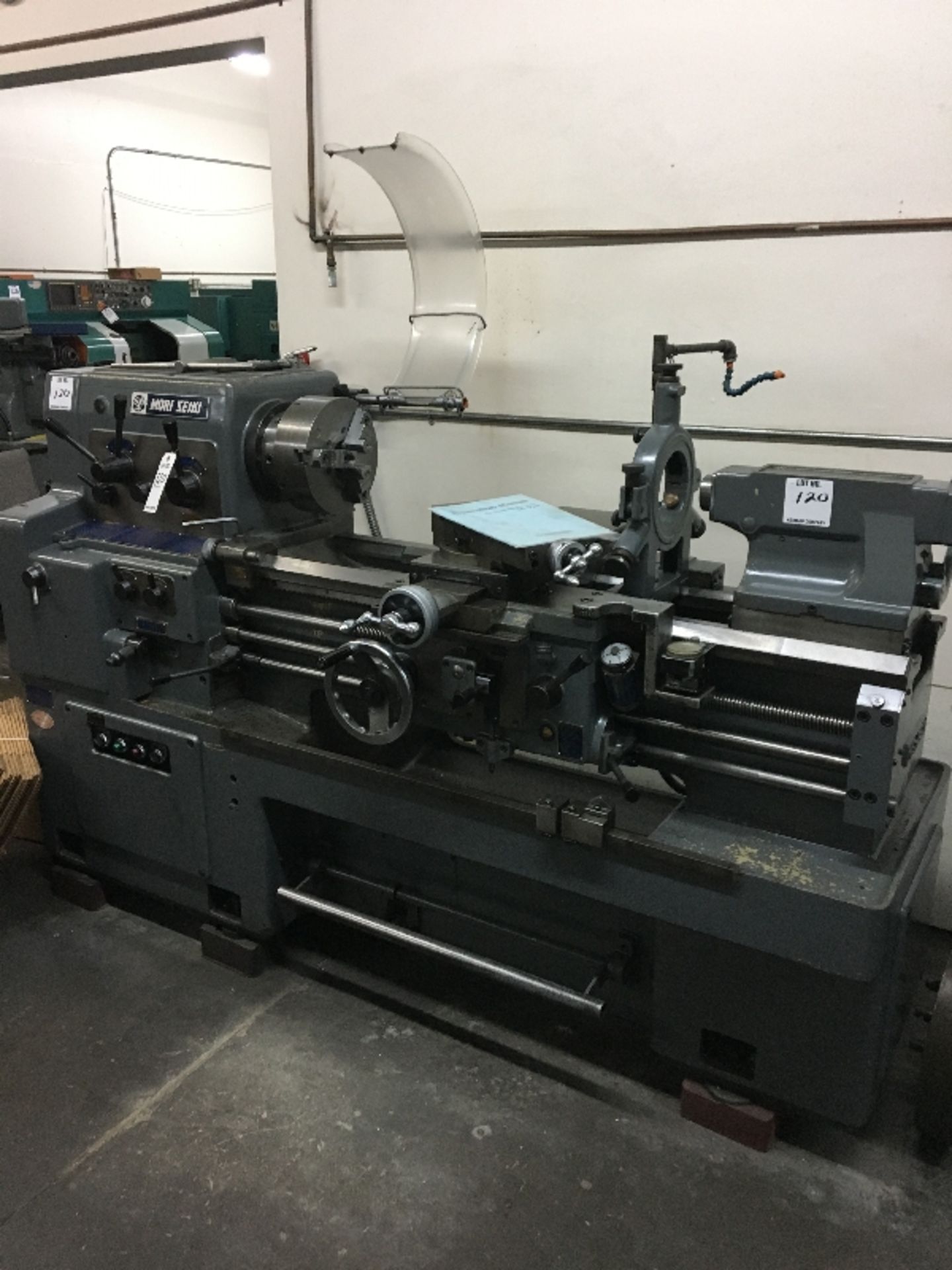 MORI SEIKI MS-850 LATHE - 32-1,800 RPM VARIABLE SPEED, STEADY REST, TAIL STOCK, 10'' 3 JAW CHUCK,