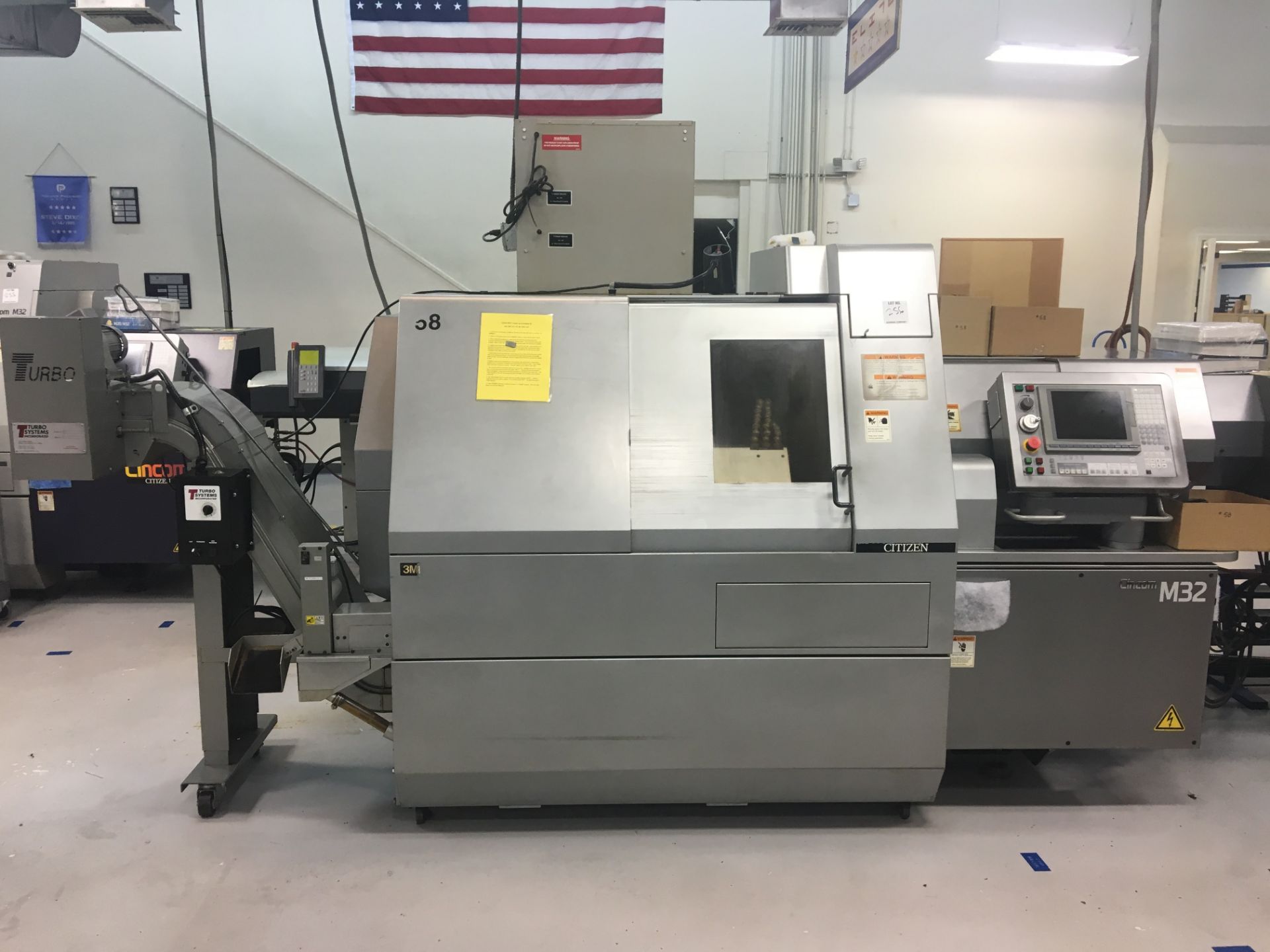 2006 CITIZEN CINCOM M32Y V SWISS SCREW MACHINE- CAV32-15 12' BARFEEDER, CHIP CONVEYOR, Y-AXIS,