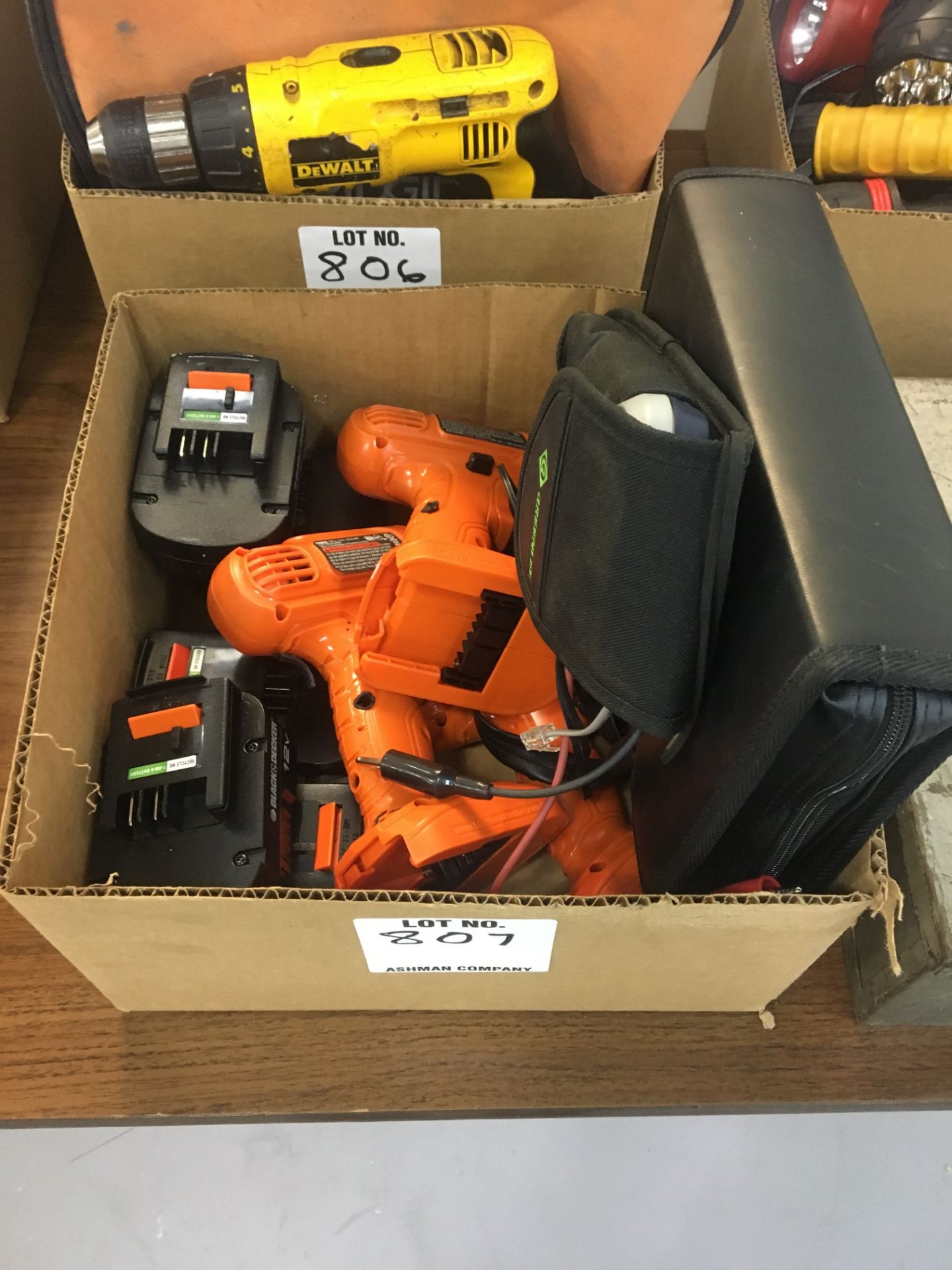 misc. electric drills with batteries