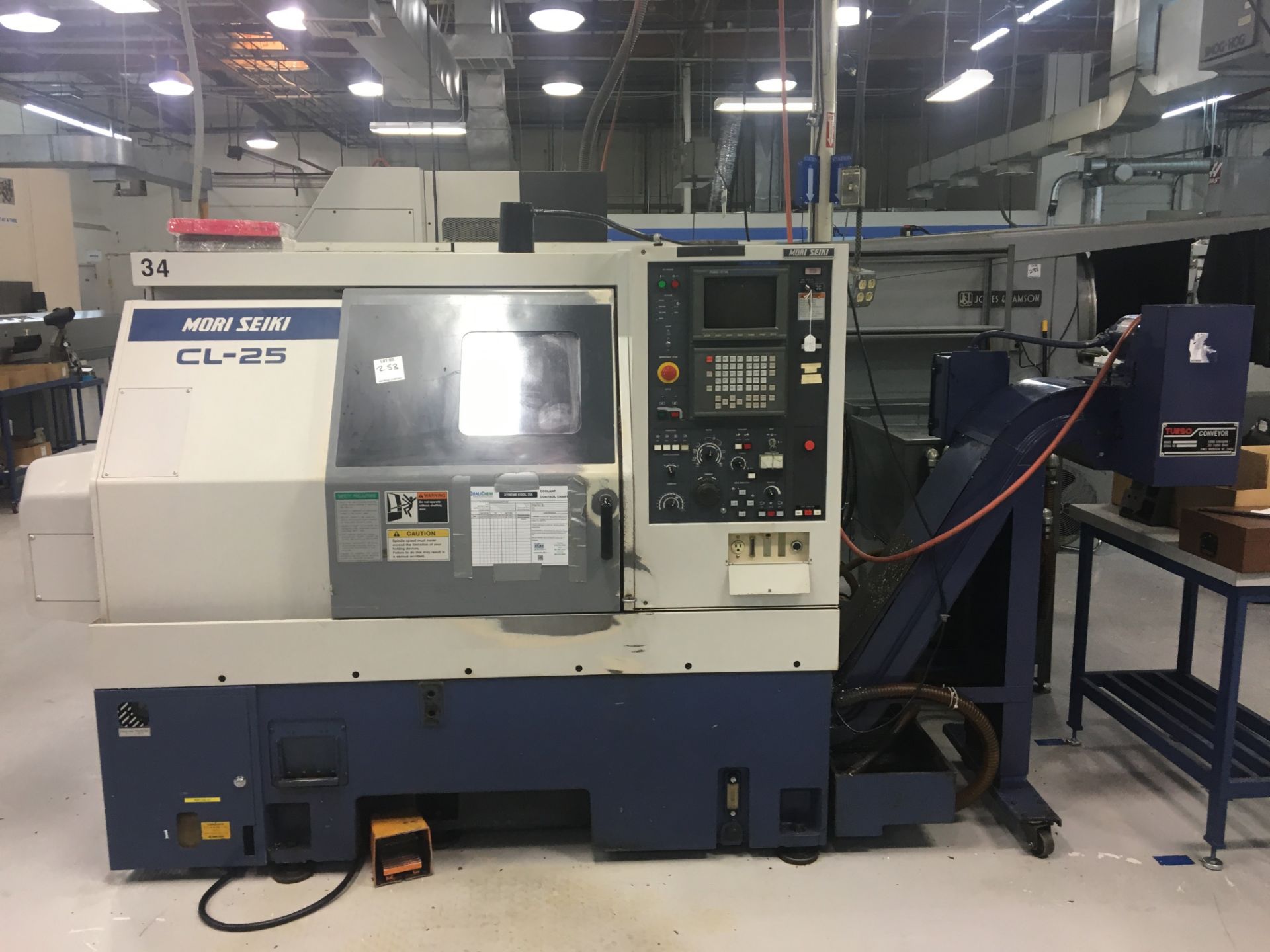 1995 MORI SEIKI CL-25A CNC LATHE- MSC-518 CONTROLS, NO TAILSTOCK, VEGA 1,OOO HIGH PRESSURE