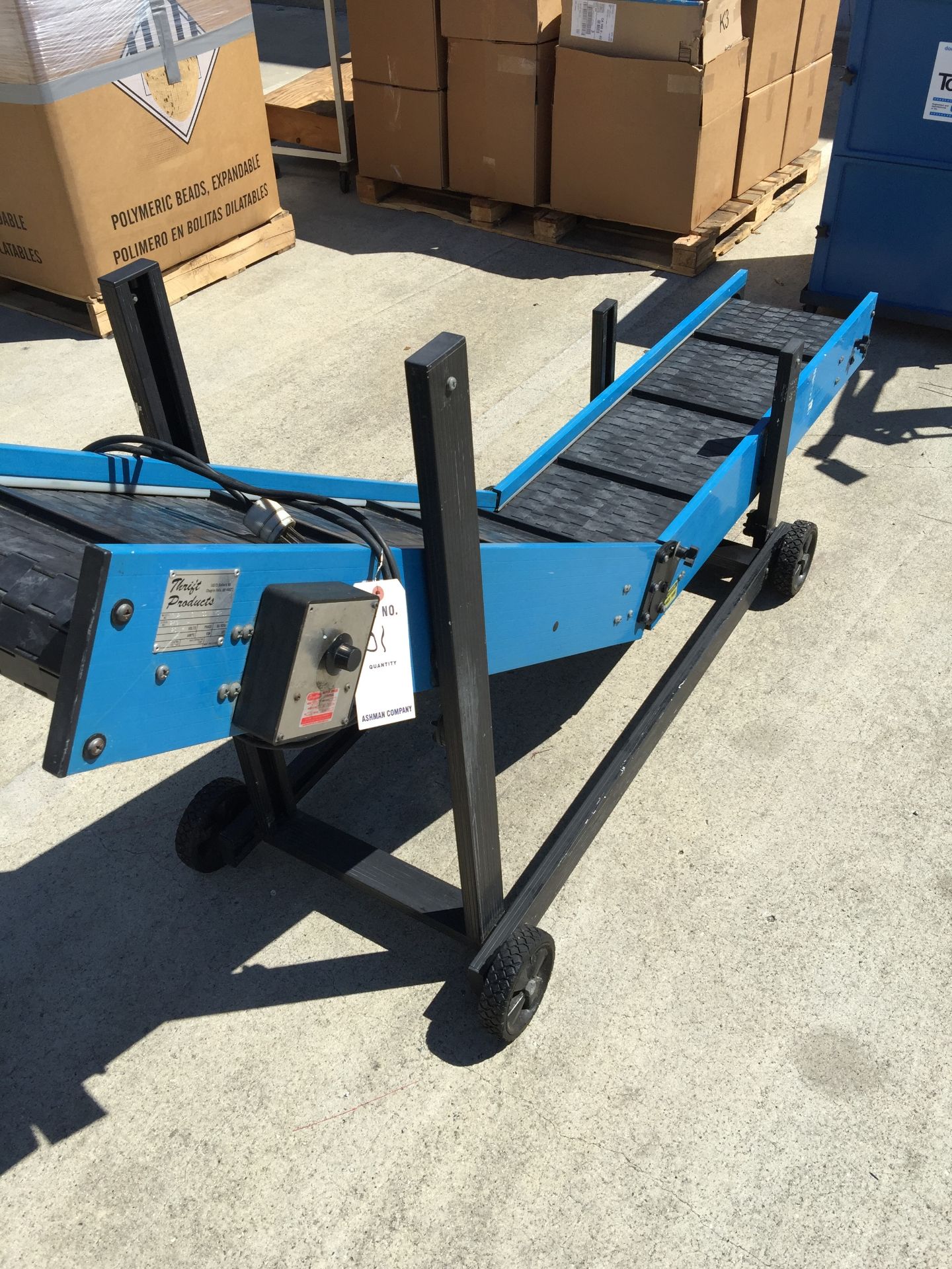 (2) electric conveyors with parts separators