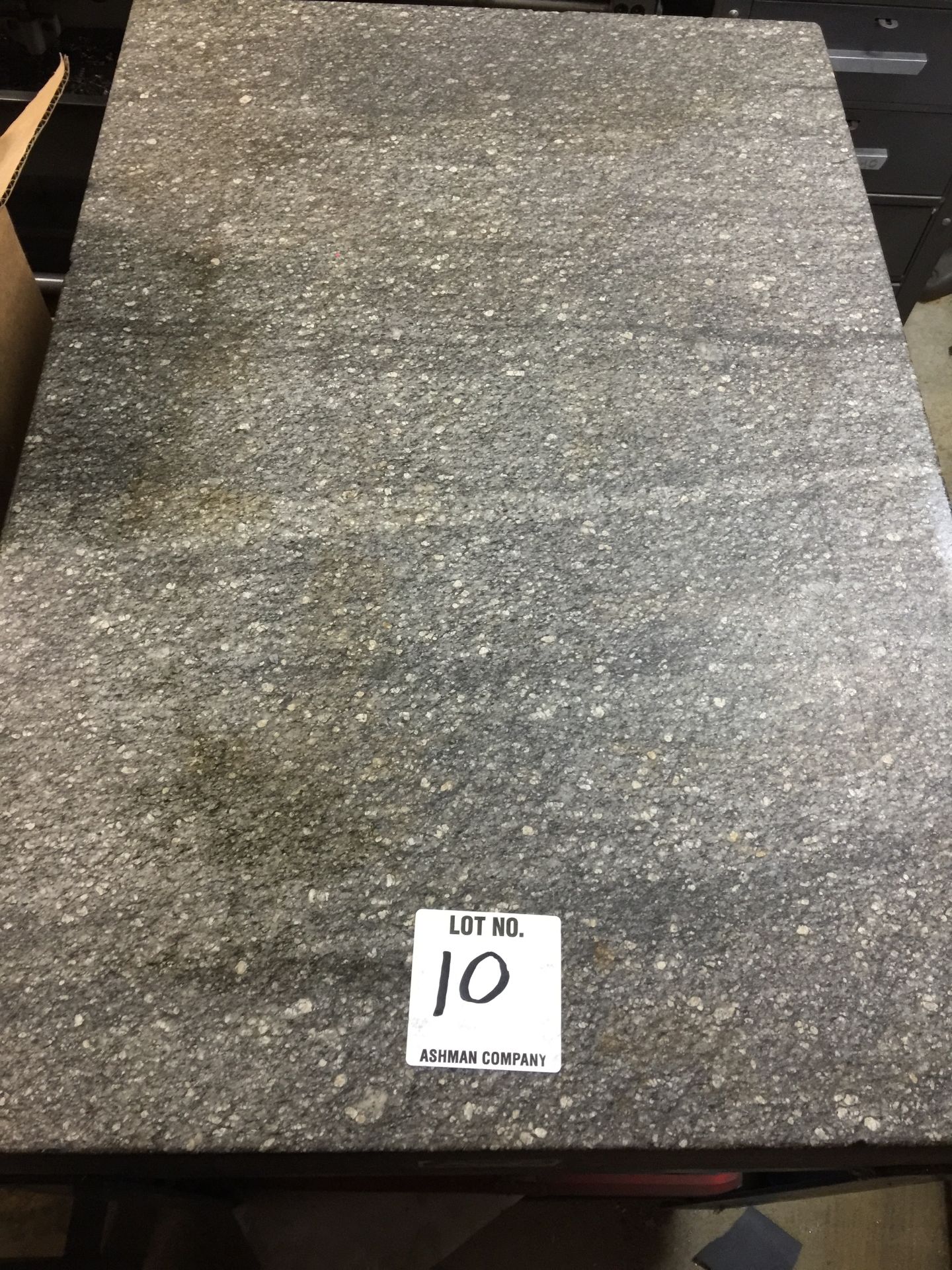 (1) grantru 24''x36'' granite surface plate with cart