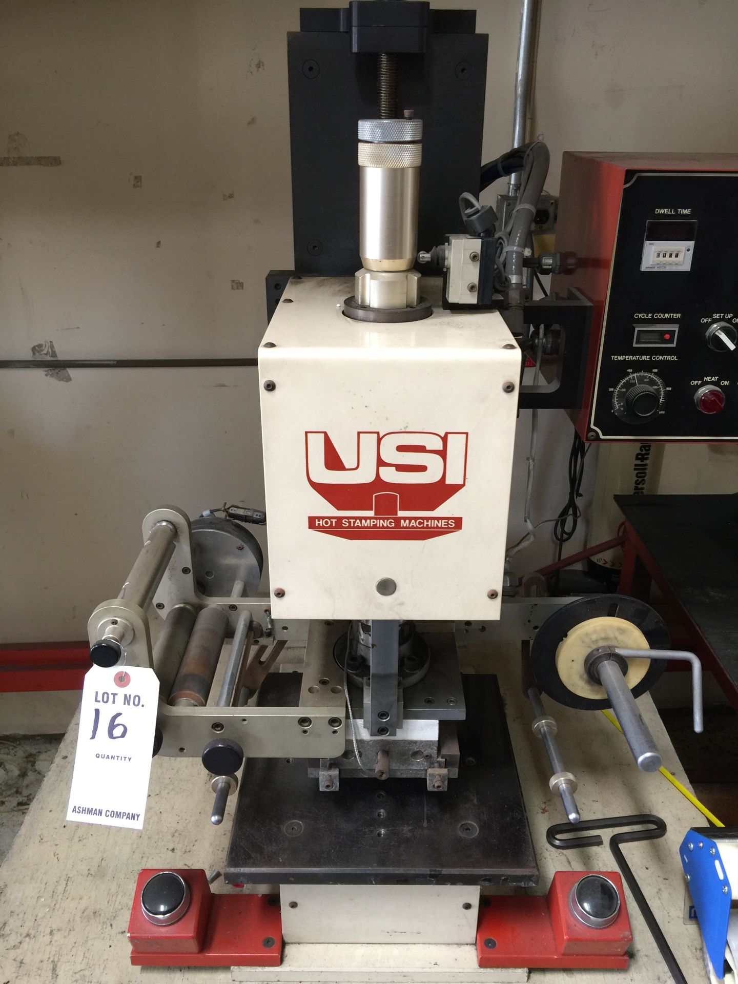 (1) usi - us10 hot stamping machine with cart