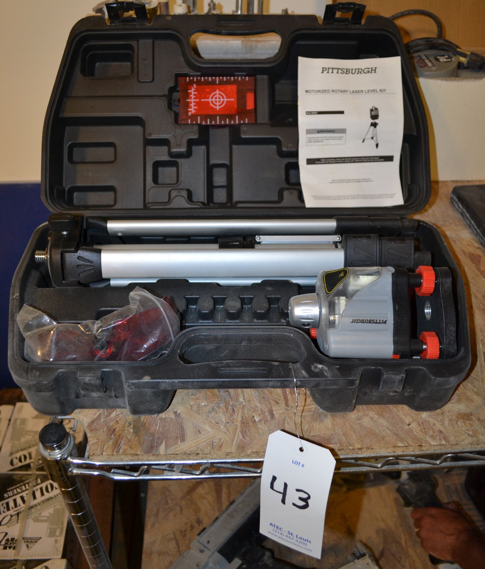 Pittsburgh Model 69247 Motorized Rotary Laser Level Kit