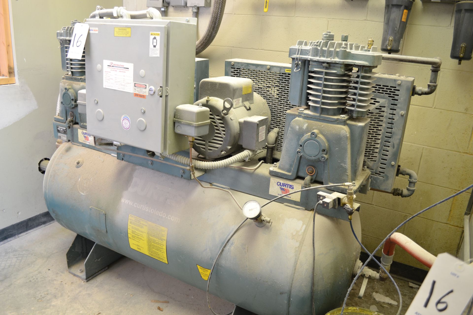 Curtis Model 7E2HTD12-1 Air Compressor - Image 5 of 5