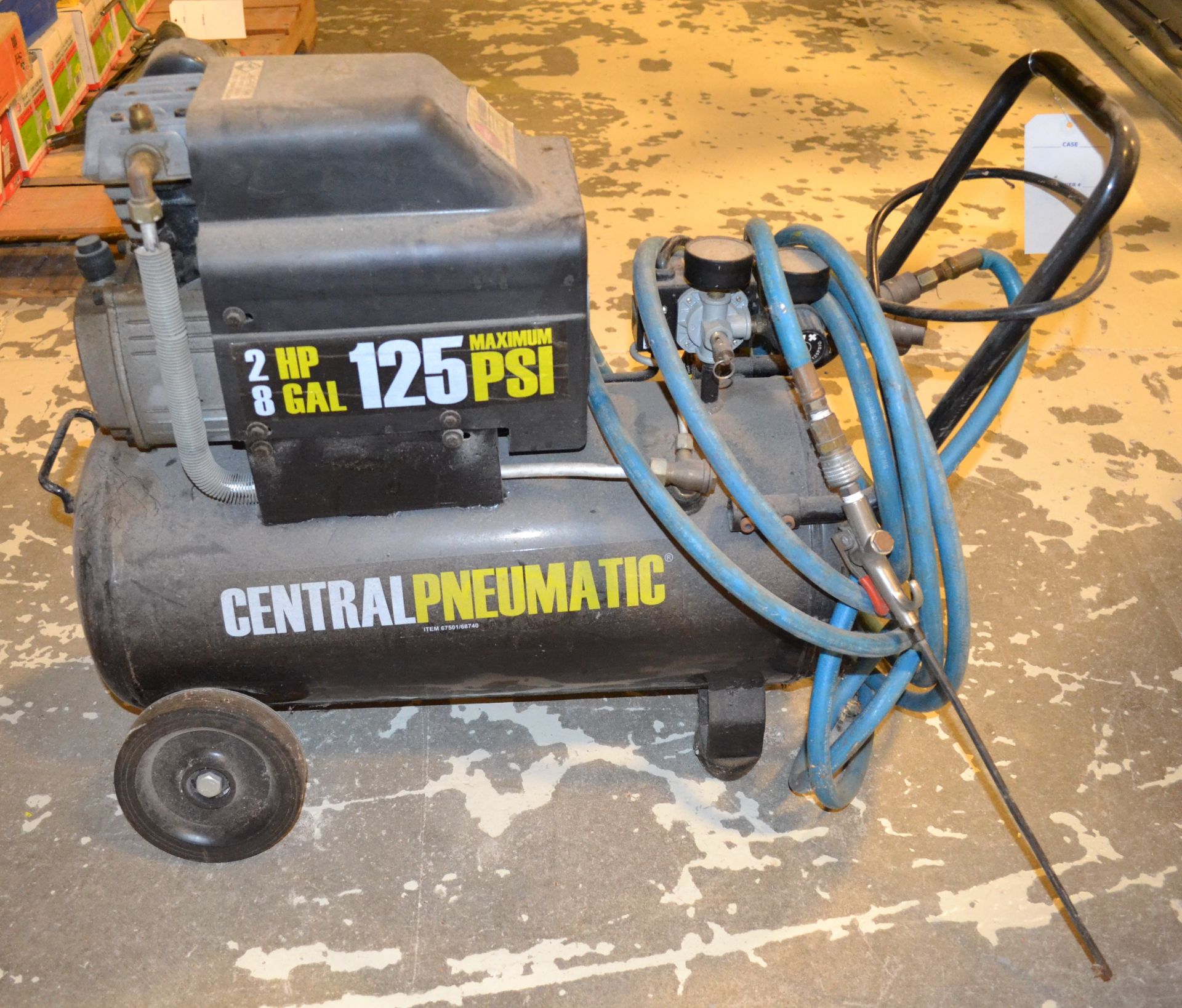 Central Model 68740 Pneumatic 2-HP Electric Air Compressor - Image 3 of 5