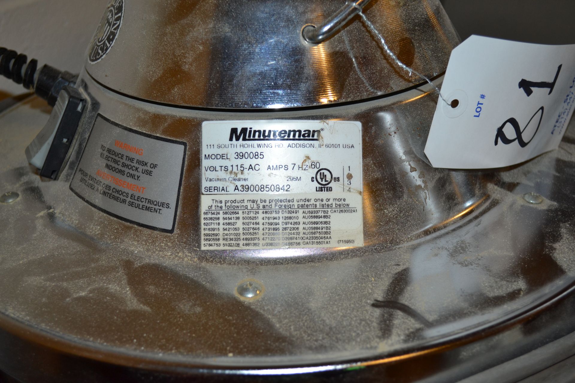 Minuteman Model 390085 55-Gallon Shop Vacuum - Image 2 of 3