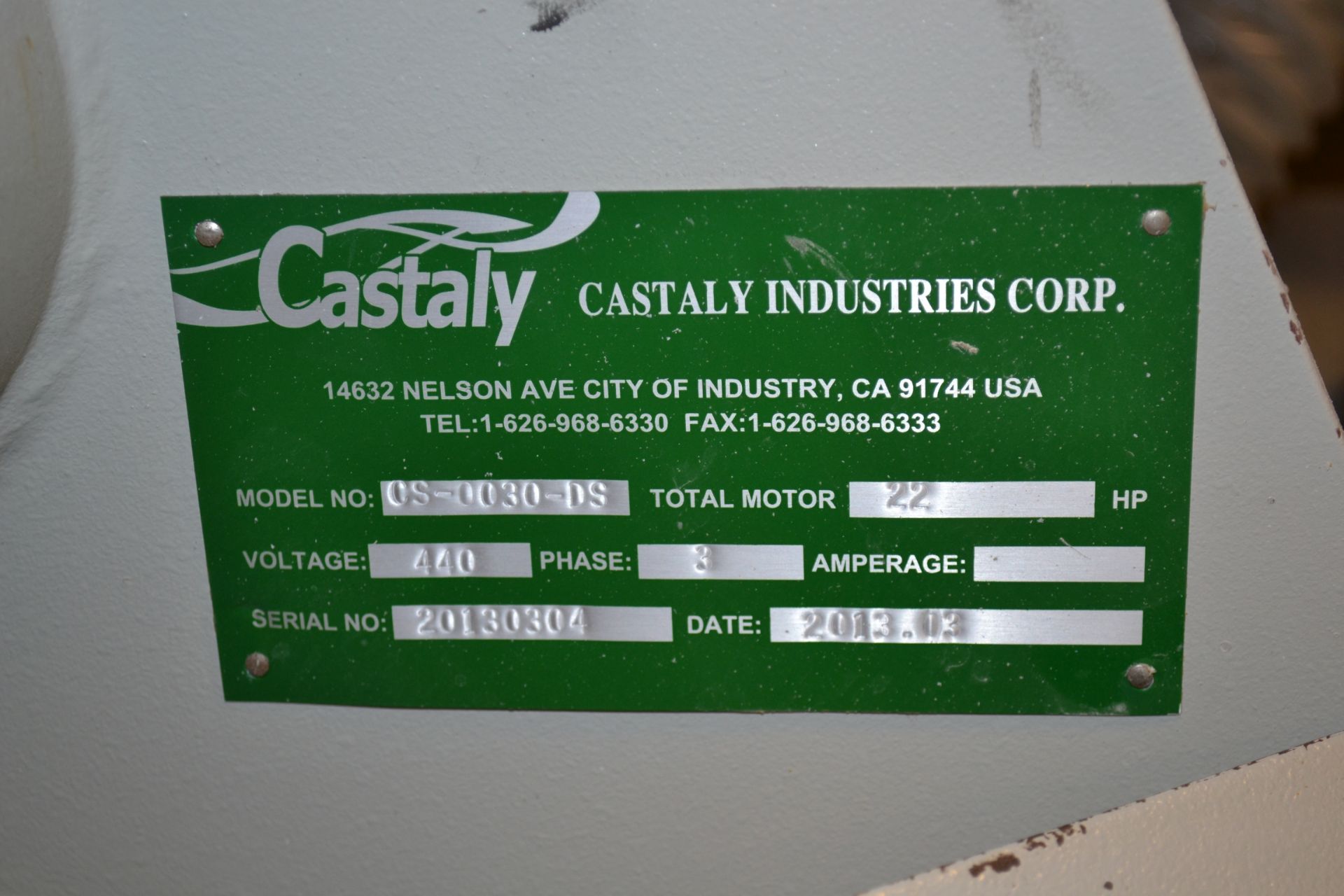 Castaly Model CS-0030-DS Lobo Copy Shaper With Dehumidifier/ A/C - Image 5 of 7