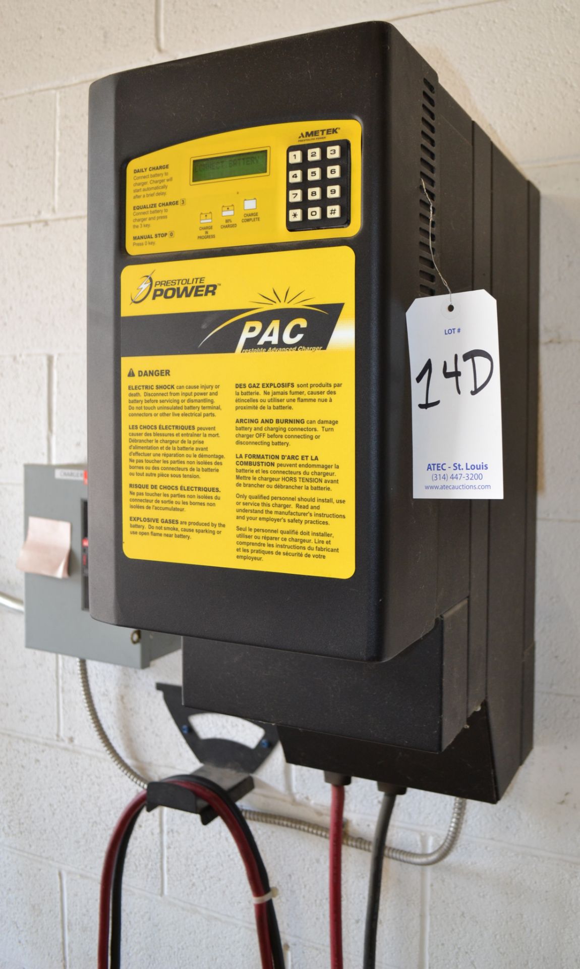 Prestolite Model 1400PACD3-18G Forklift Battery Charger - Image 2 of 4