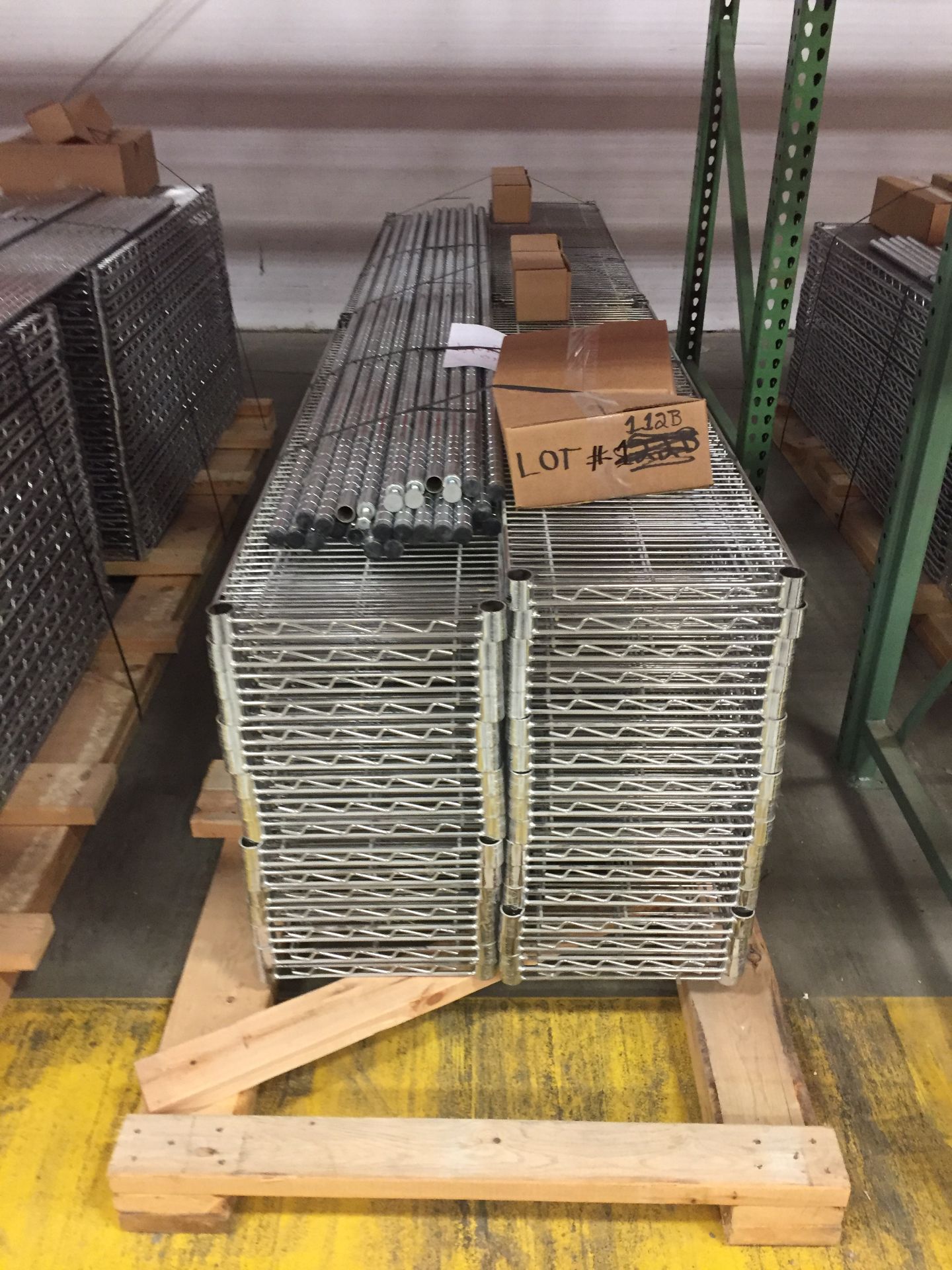 Lot of Light Duty Wire Shelving