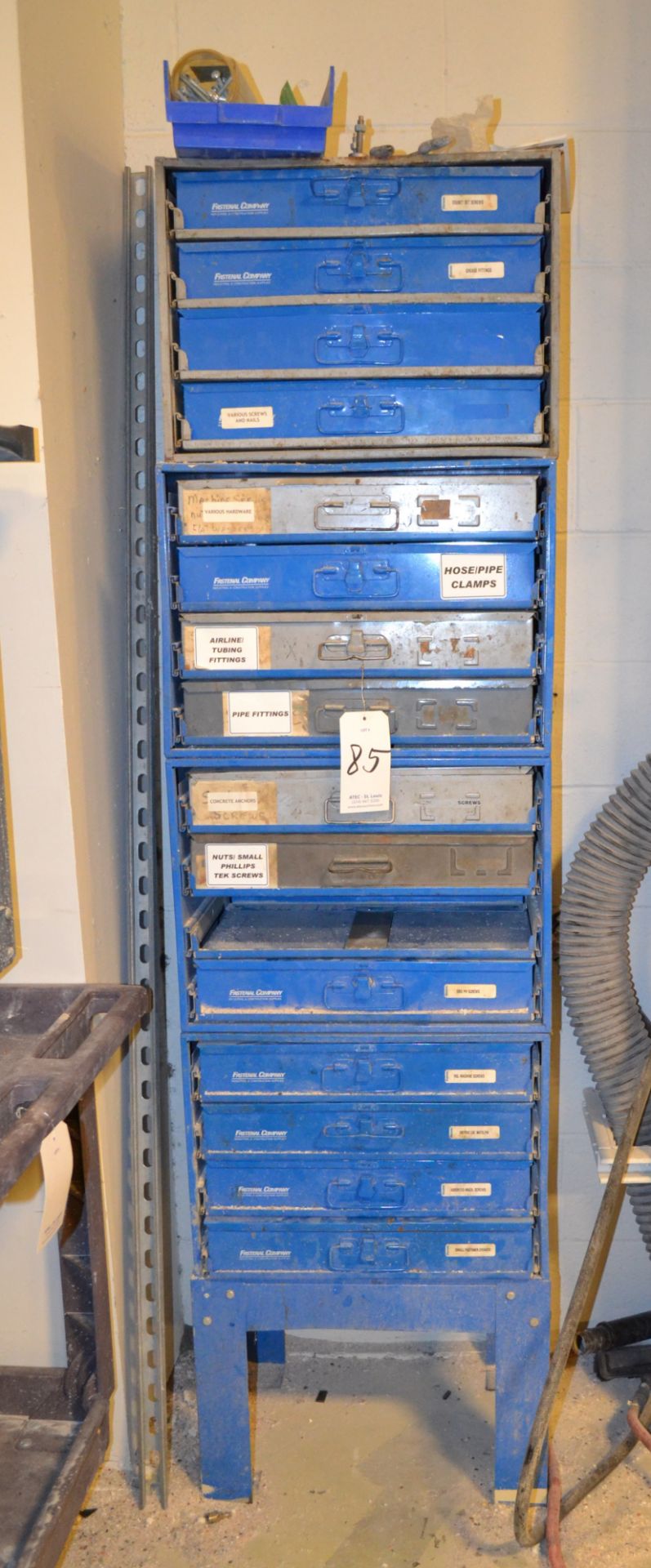 Fastenal Parts Cabinet With Contents