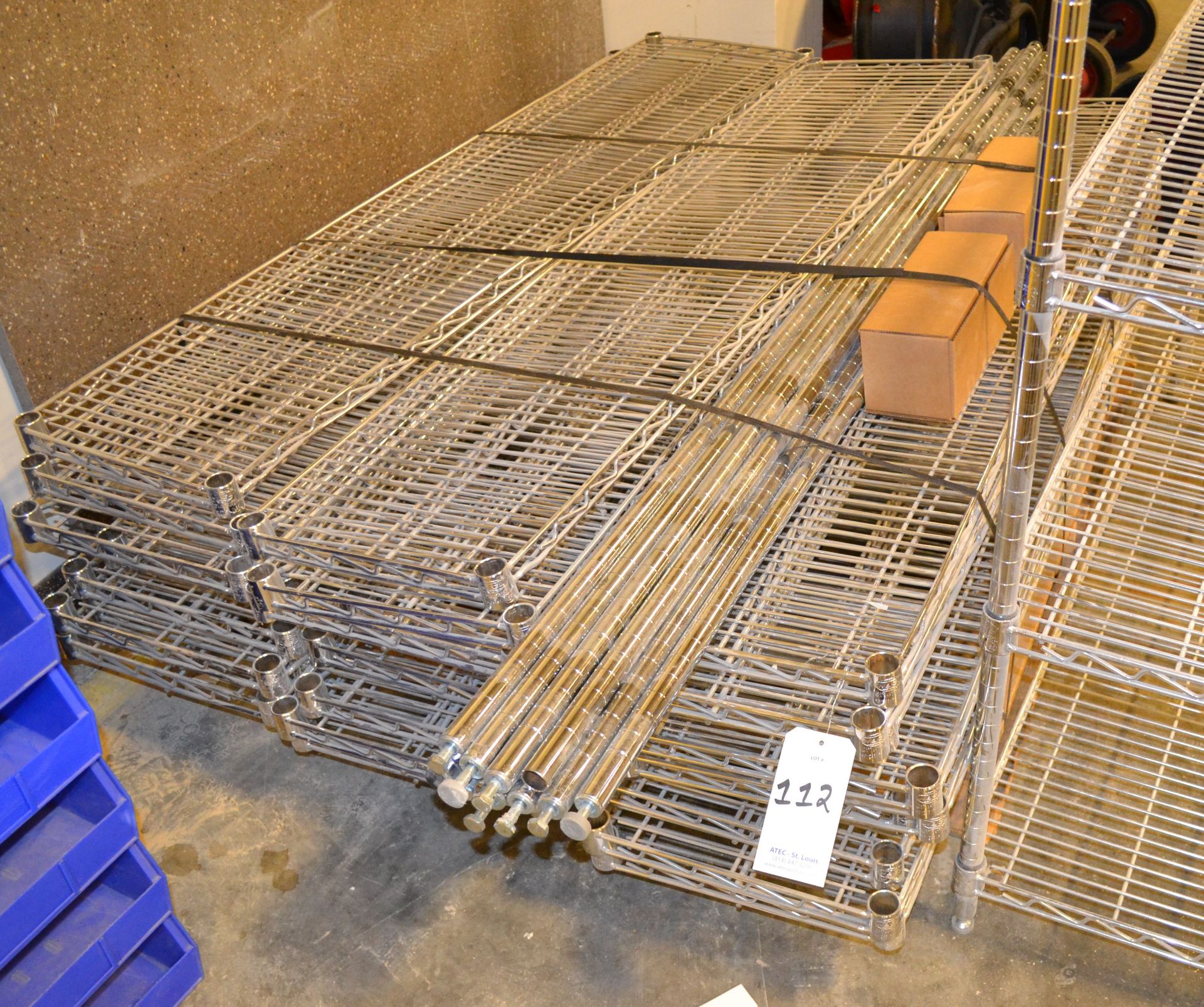 Lot of Light Duty Wire Shelving - Image 2 of 2