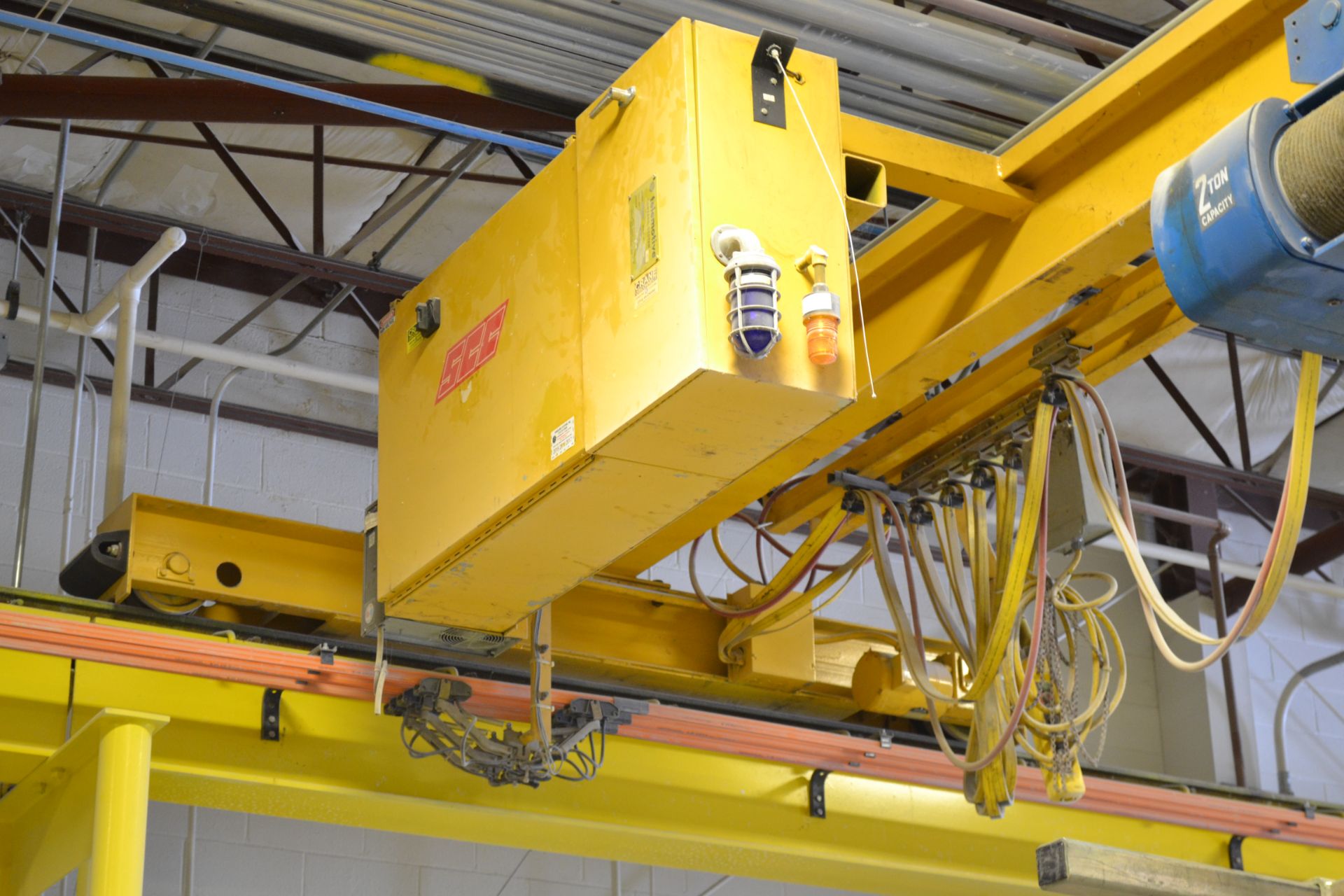 Yellow Bridge Crane w/(2) 4,000-Lb Capacity Bridges - Image 13 of 19