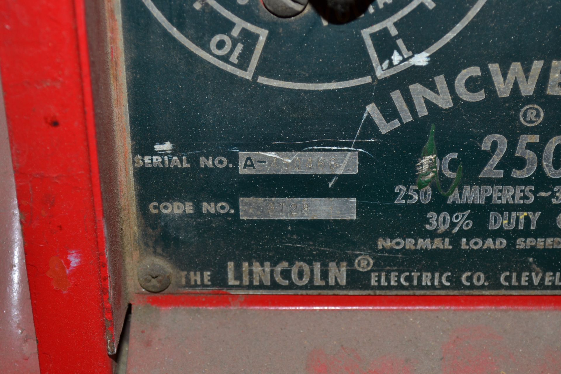 Lincoln Model DC250AS Welder - Image 3 of 6