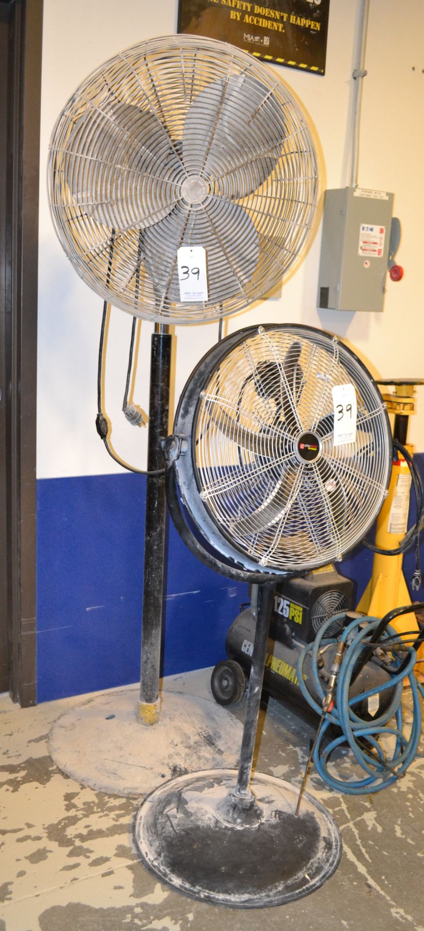 Lot Consisting of 2 Pedestal Fans