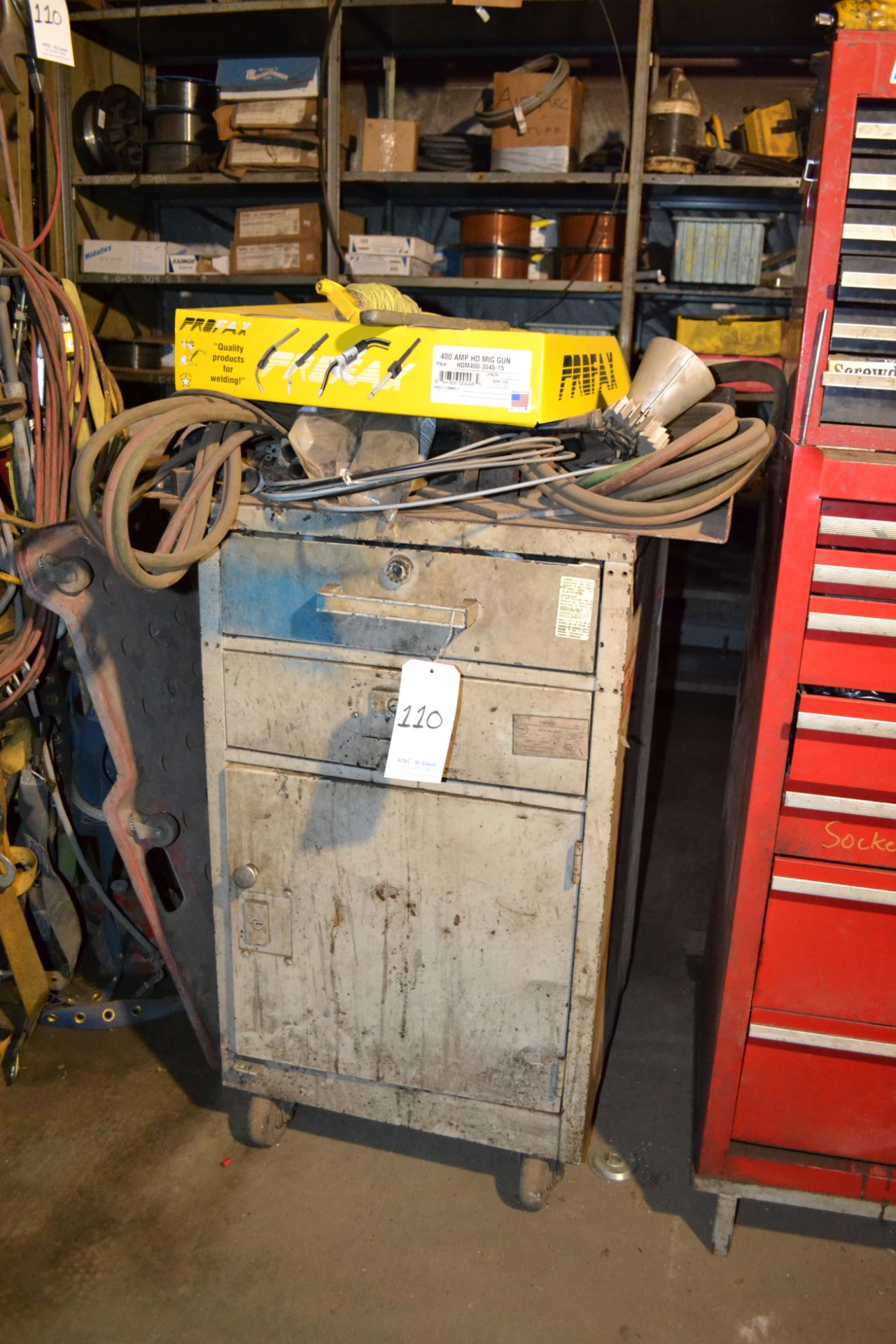 Lot Consisting of: Proto Tool Check, Metal Cabinet, Steel Table, (2) Sections Metal Shelving, - Image 46 of 76