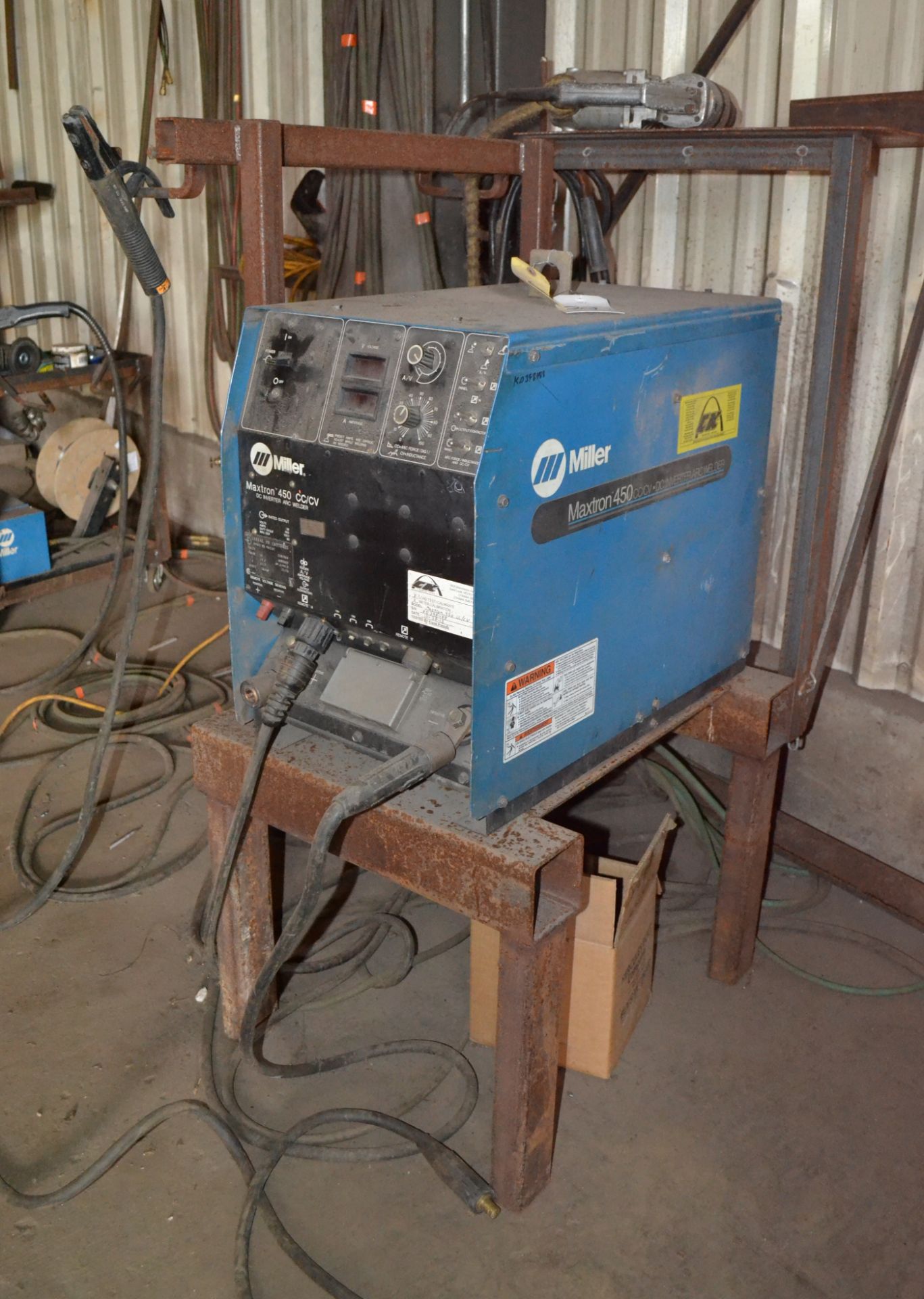 Miller Model Maxtron 450 CC/CV Arc Welder, S/N KD398488; With S-22A Wire Feeder - Image 5 of 7