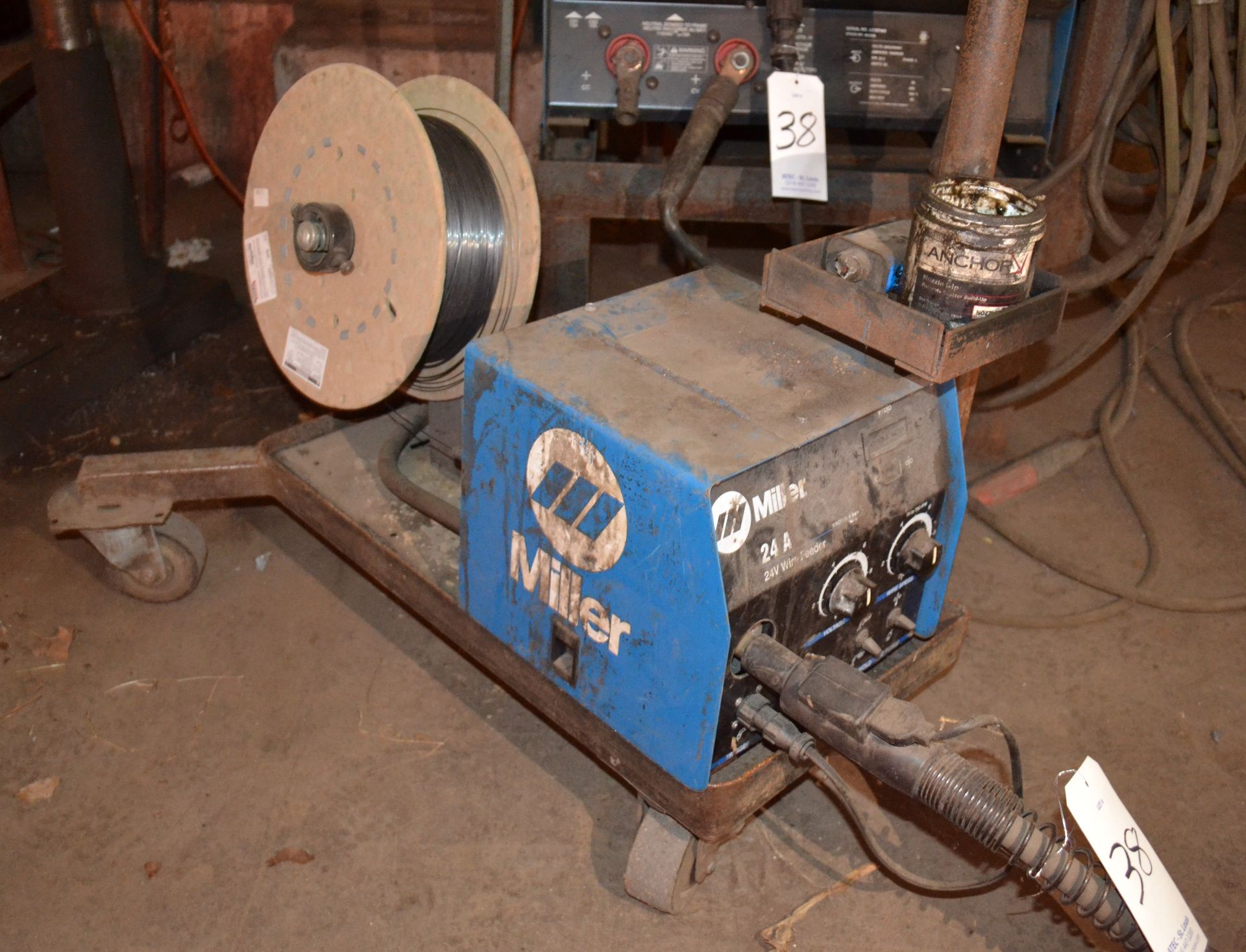 Miller Model Dimension 452 Multiprocess Welder, S/N LC187442; With 24A Wire Feeder - Image 3 of 5