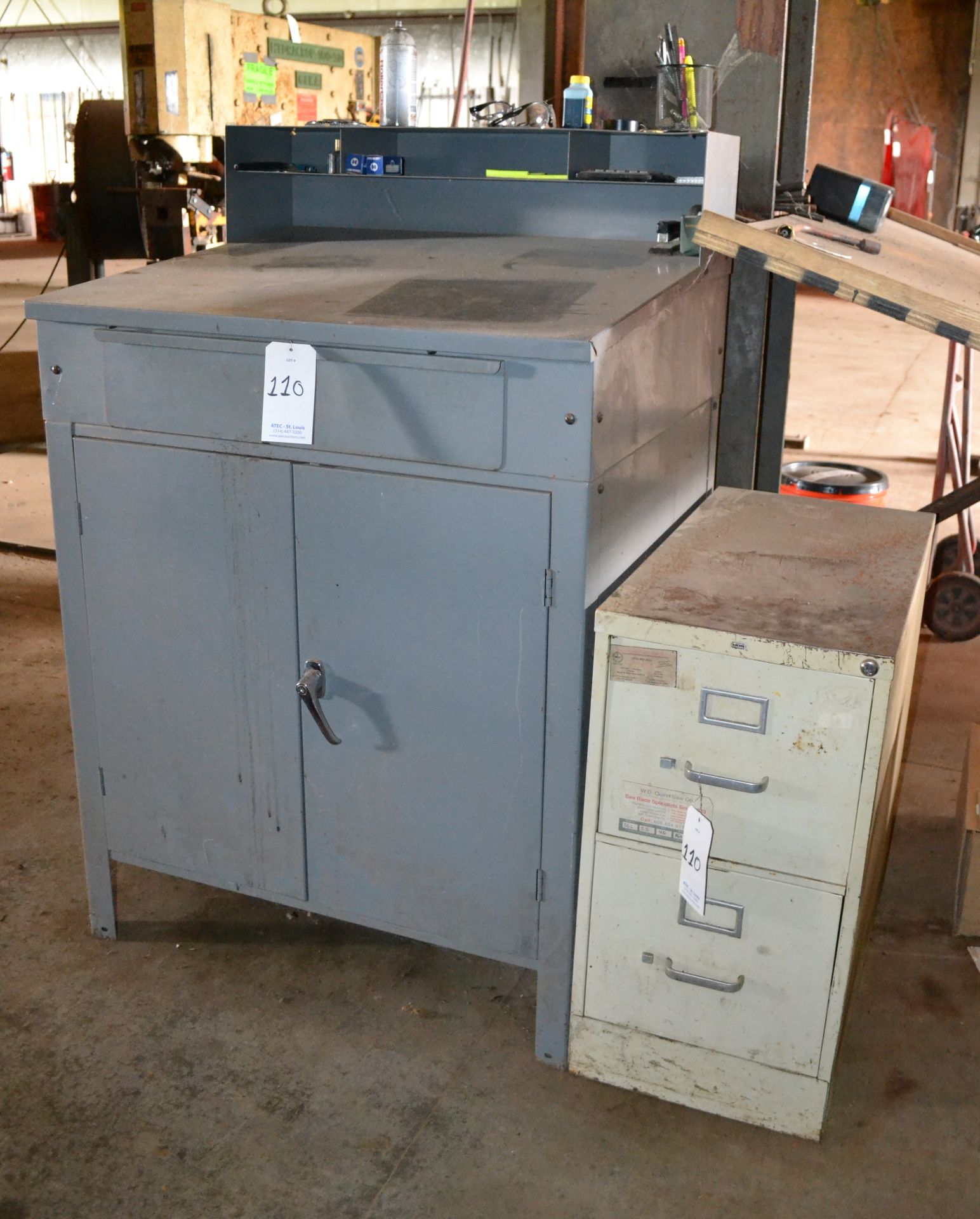 Lot Consisting of: Proto Tool Check, Metal Cabinet, Steel Table, (2) Sections Metal Shelving, - Image 2 of 76