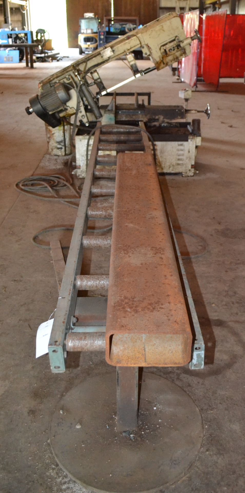 Jet Model J-7040M Horizontal Bandsaw, S/N 0903016; With Shop Built Roller Conveyor (RIGGER - Image 5 of 6