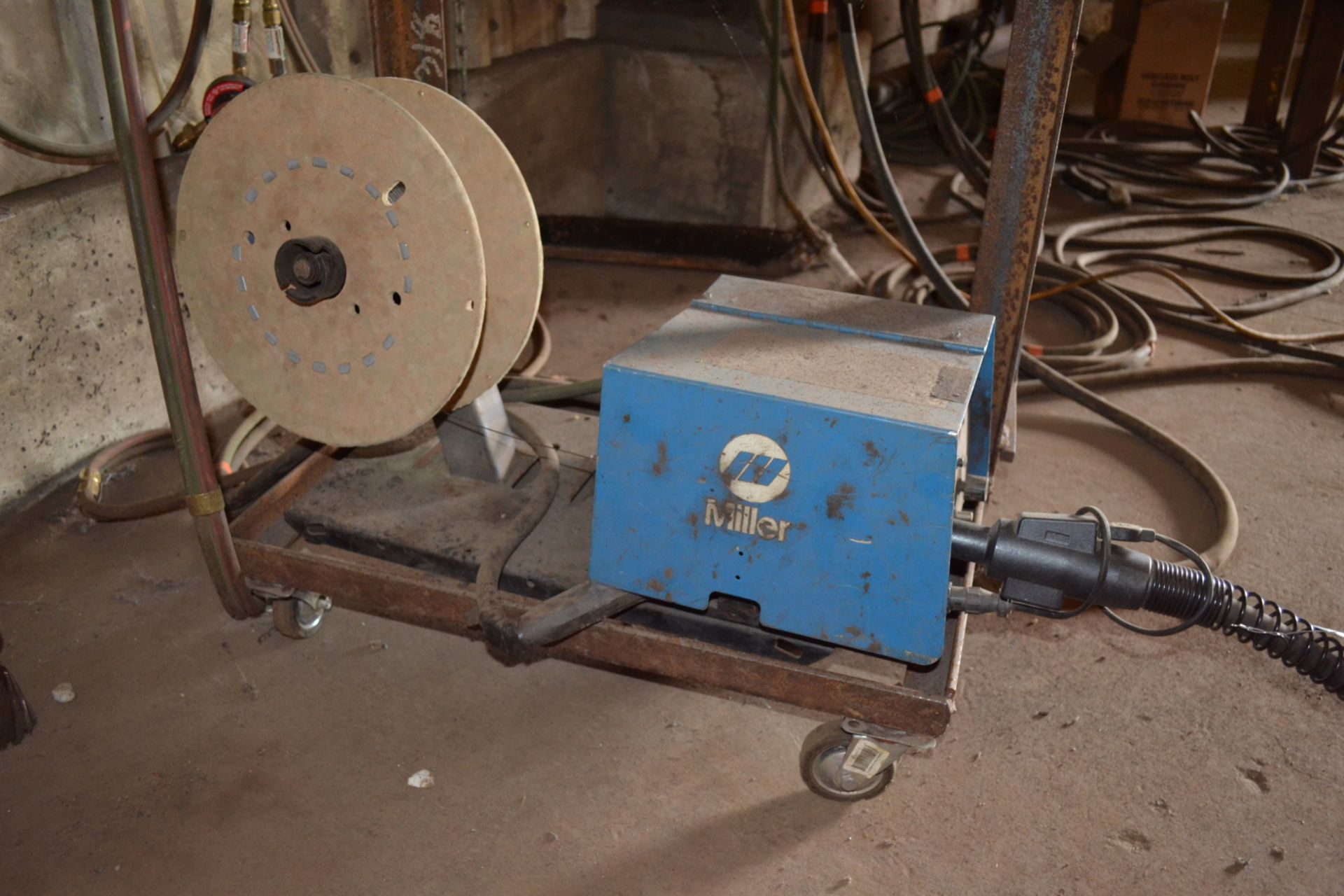 Miller Model Maxtron 450 CC/CV Arc Welder, S/N KD398488; With S-22A Wire Feeder - Image 7 of 7