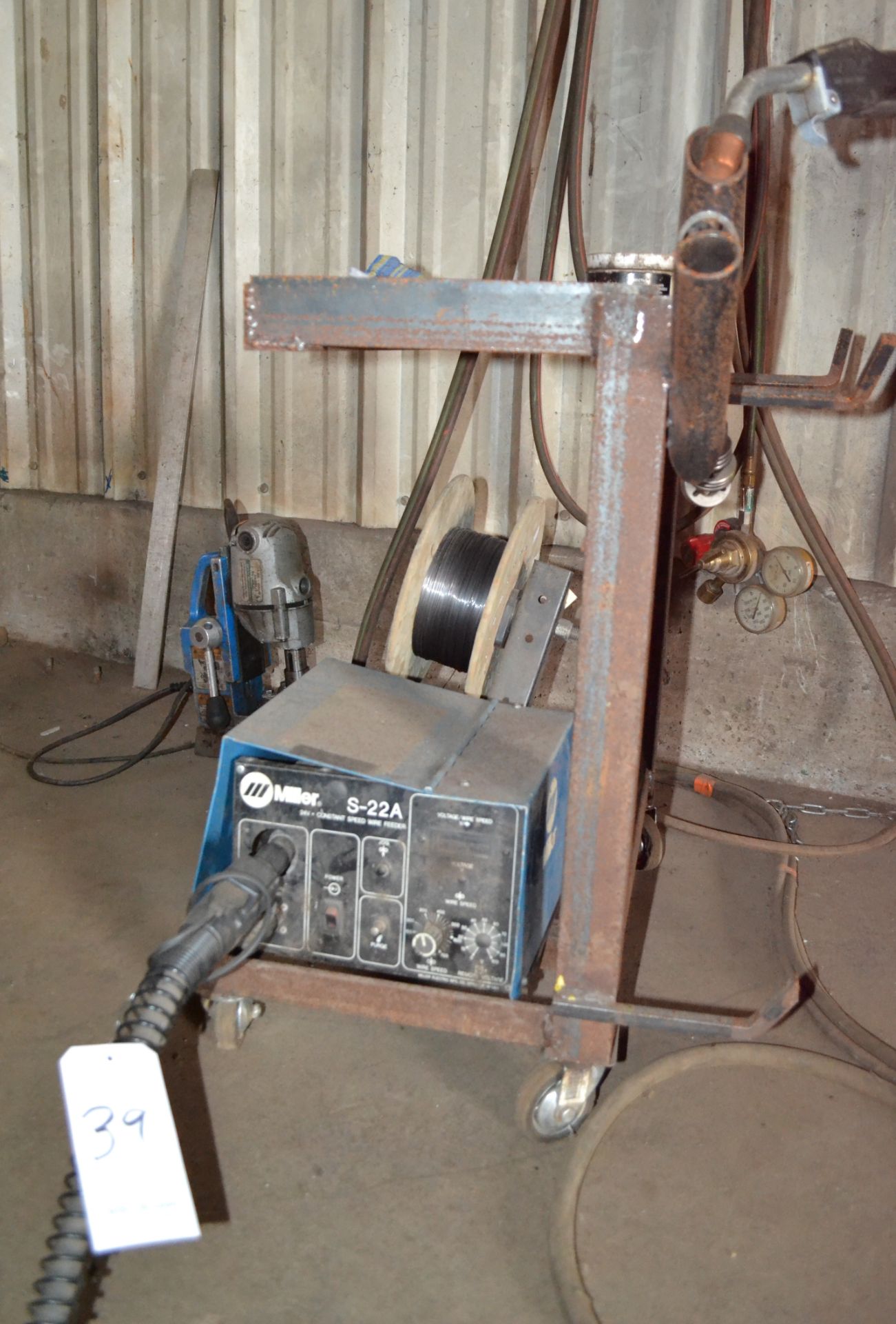 Miller Model Maxtron 450 CC/CV Arc Welder, S/N KD398488; With S-22A Wire Feeder - Image 6 of 7