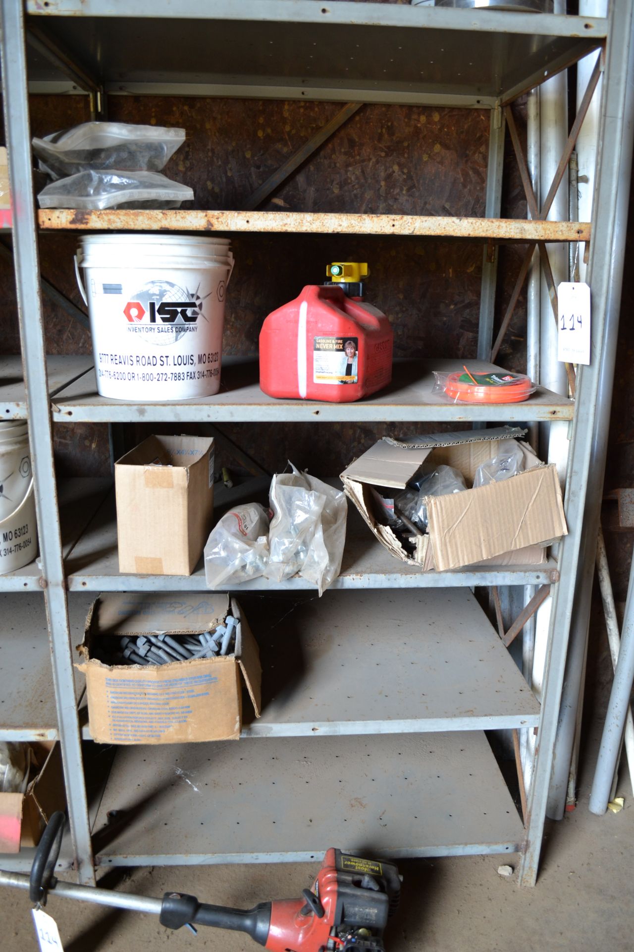 Lot Consisting of (3) Section Metal Shelving With Contents Including But Not Limited To: Poulan - Image 12 of 14