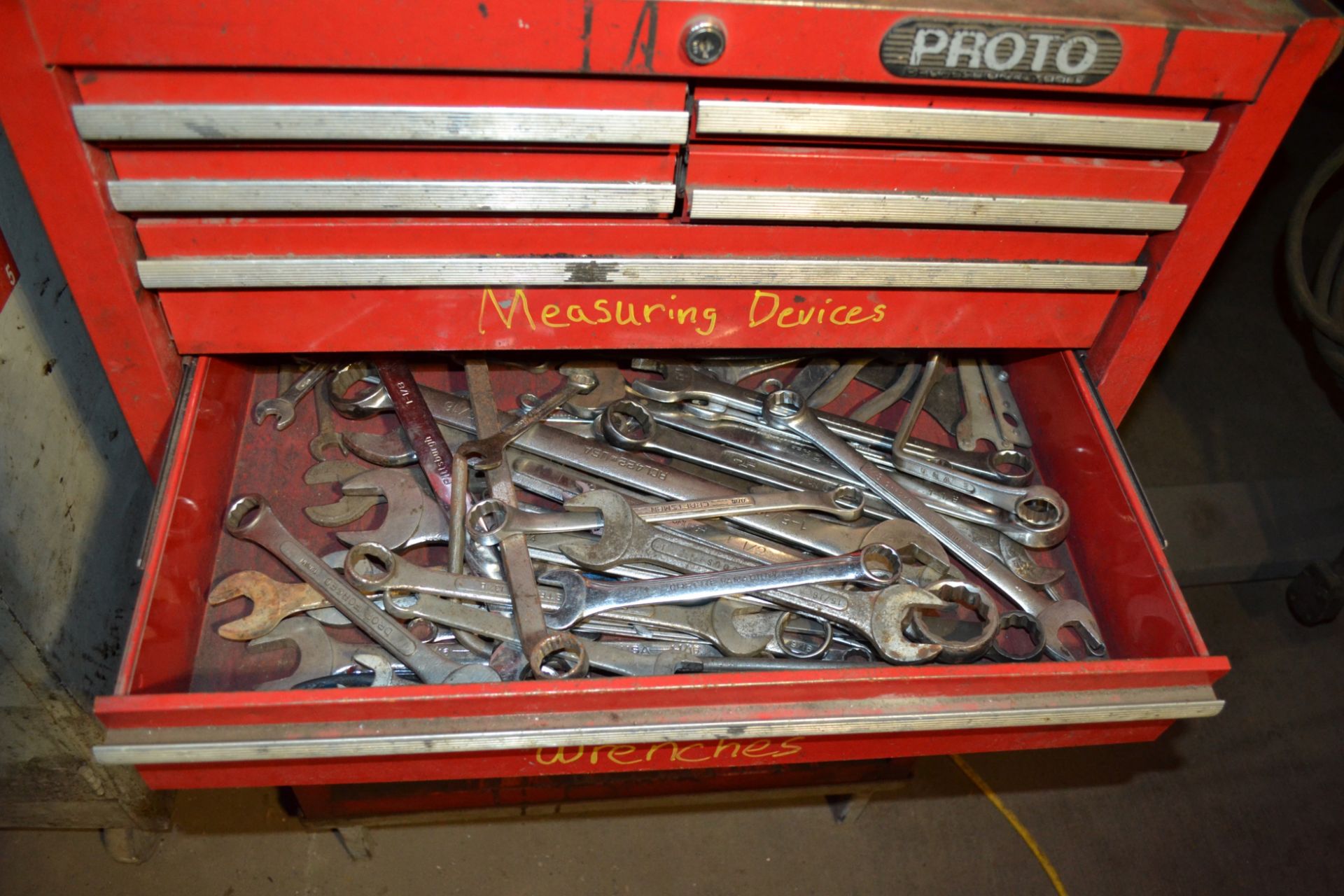 Lot Consisting of: Proto Tool Check, Metal Cabinet, Steel Table, (2) Sections Metal Shelving, - Image 65 of 76