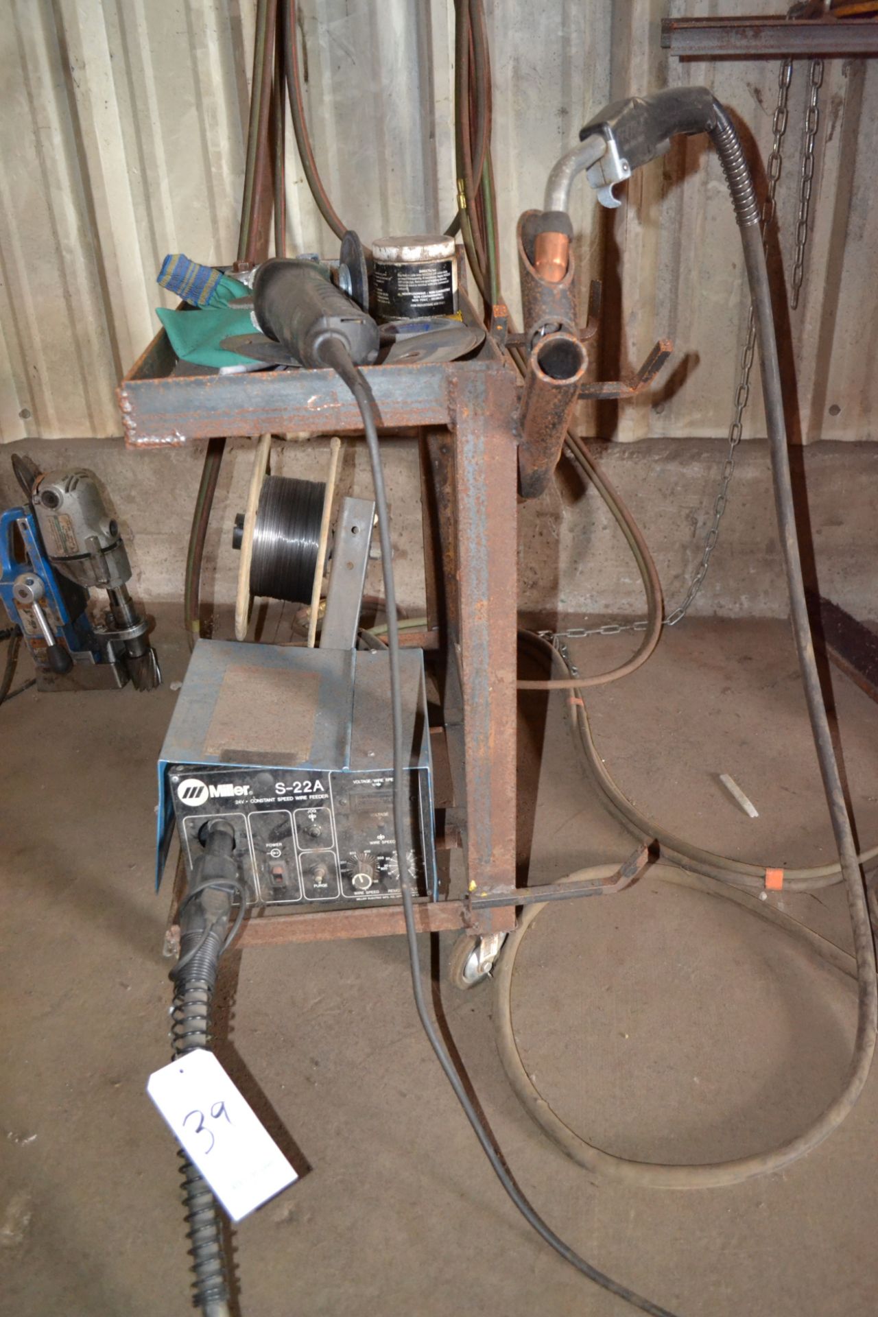 Miller Model Maxtron 450 CC/CV Arc Welder, S/N KD398488; With S-22A Wire Feeder - Image 2 of 7