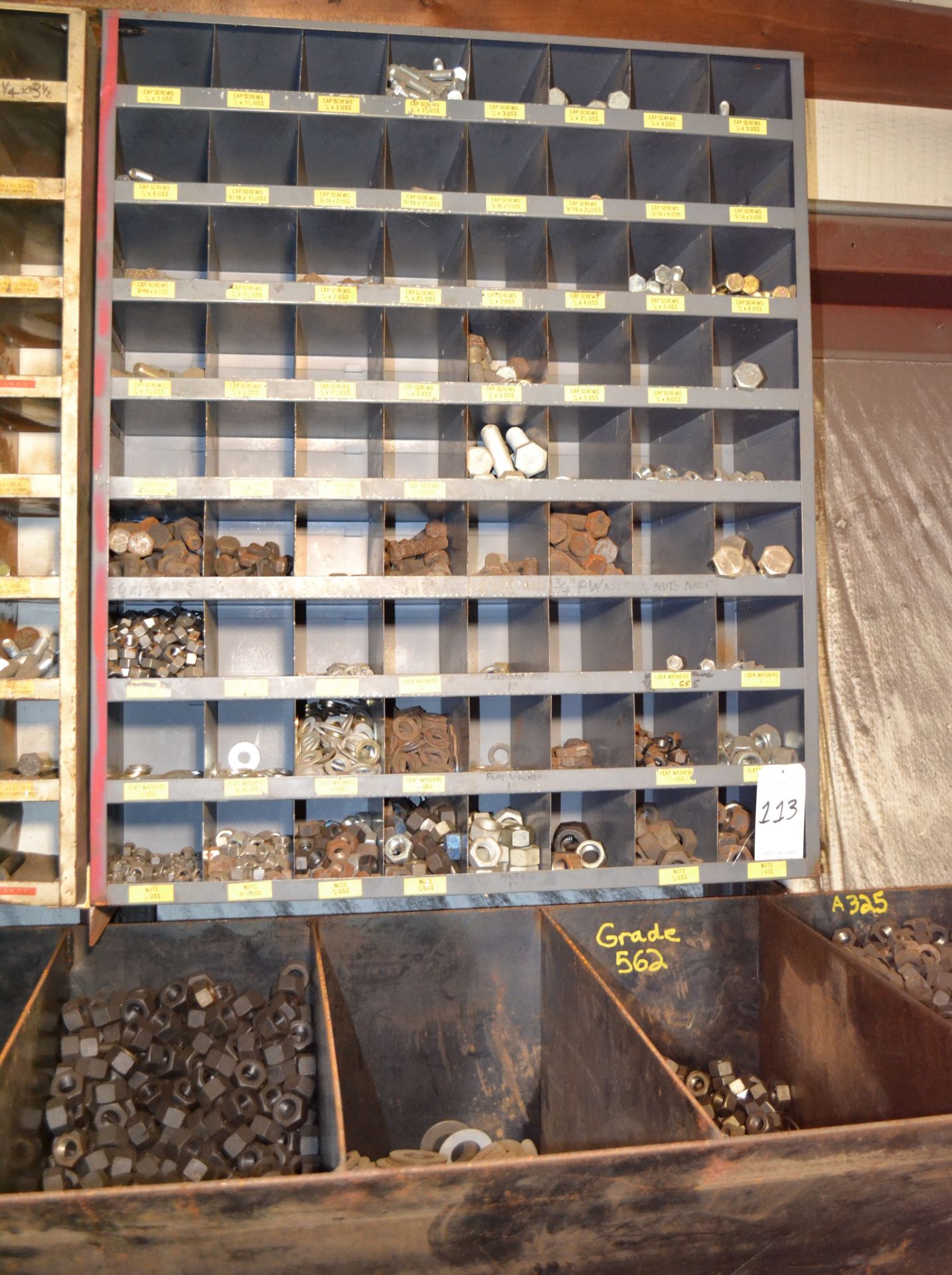 Lot Consisting of Parts Bins With Misc. Hardware Including Bolts, Nots, Washers, Pins, Etc. - Image 8 of 12