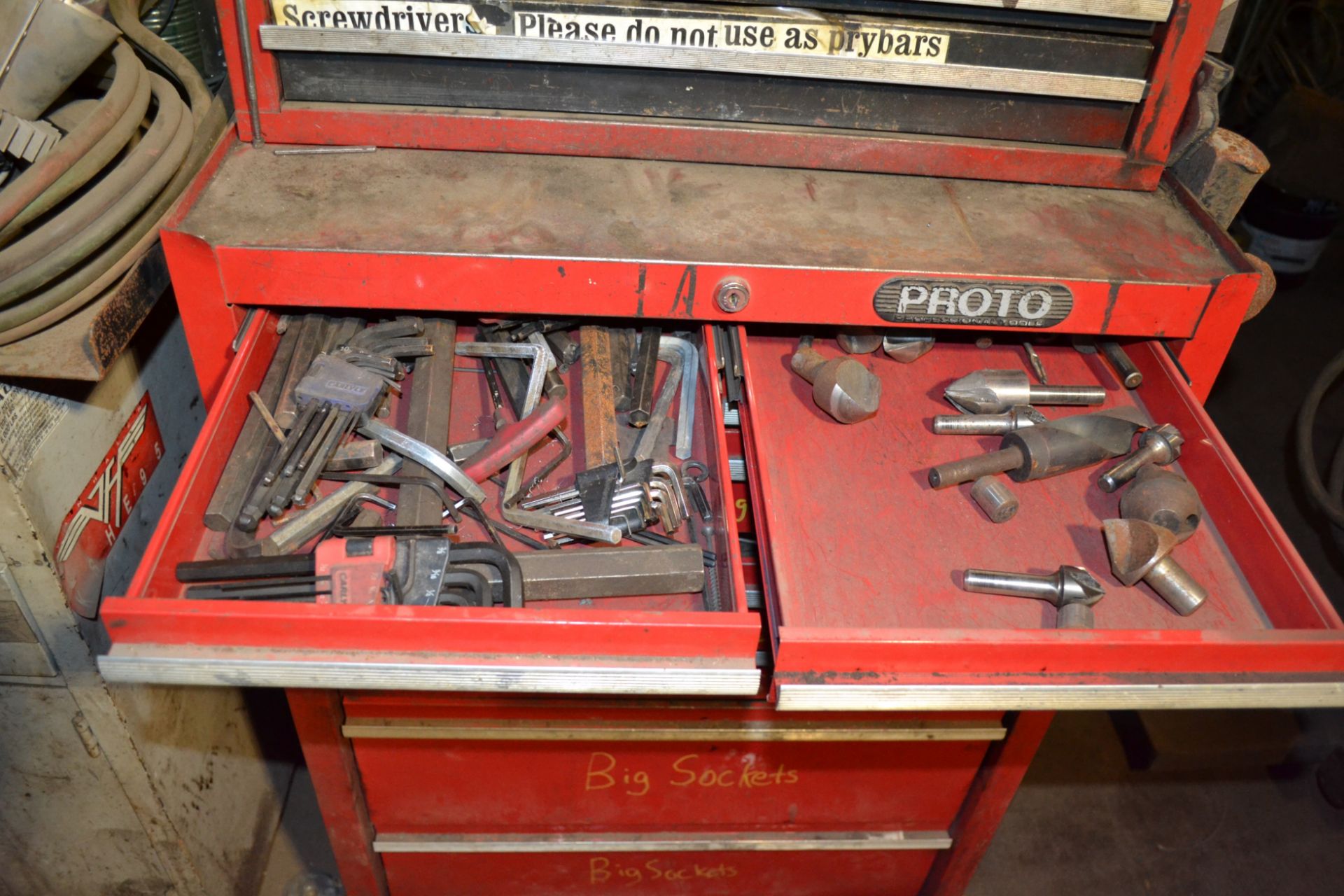 Lot Consisting of: Proto Tool Check, Metal Cabinet, Steel Table, (2) Sections Metal Shelving, - Image 61 of 76