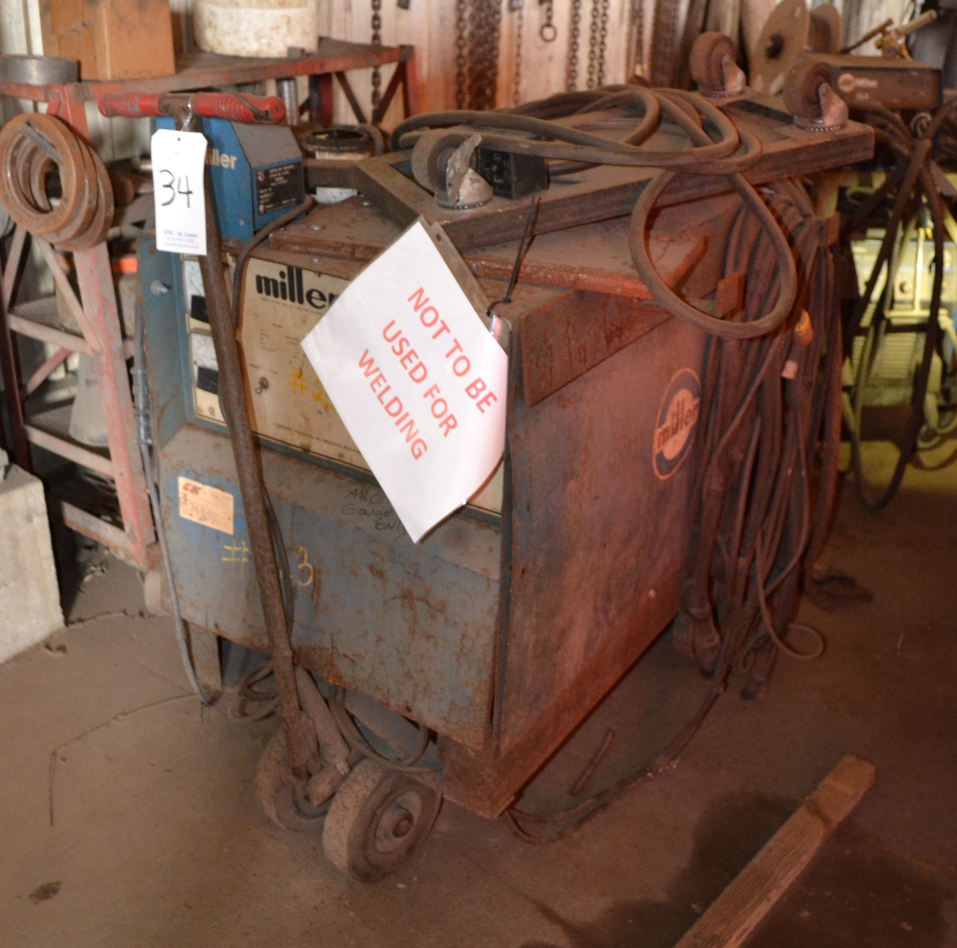 Miller Model CP-250TS Welder, S/N HE739001 (Sign States "Not to be used for Welding"); With Miller