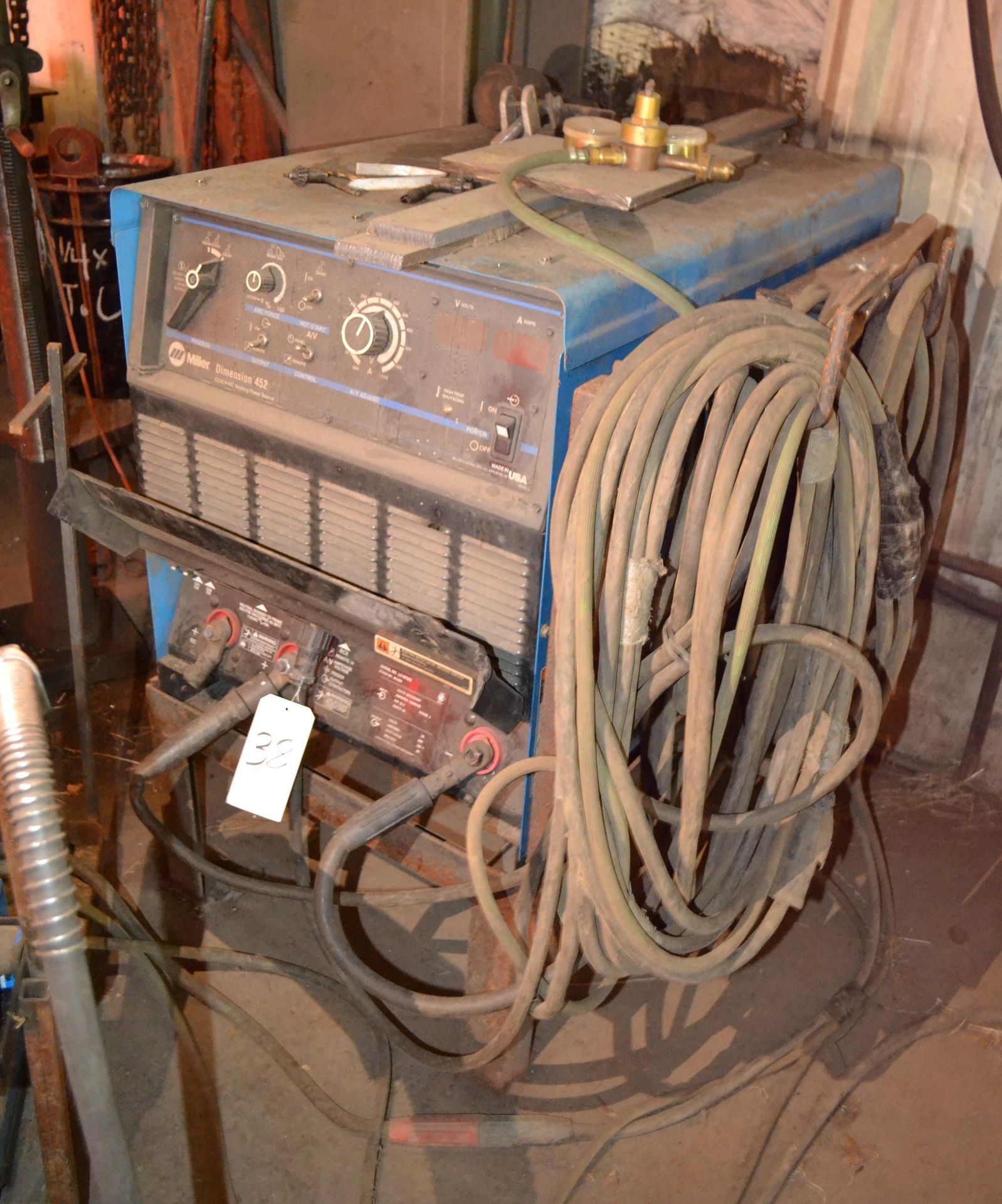 Miller Model Dimension 452 Multiprocess Welder, S/N LC187442; With 24A Wire Feeder - Image 4 of 5