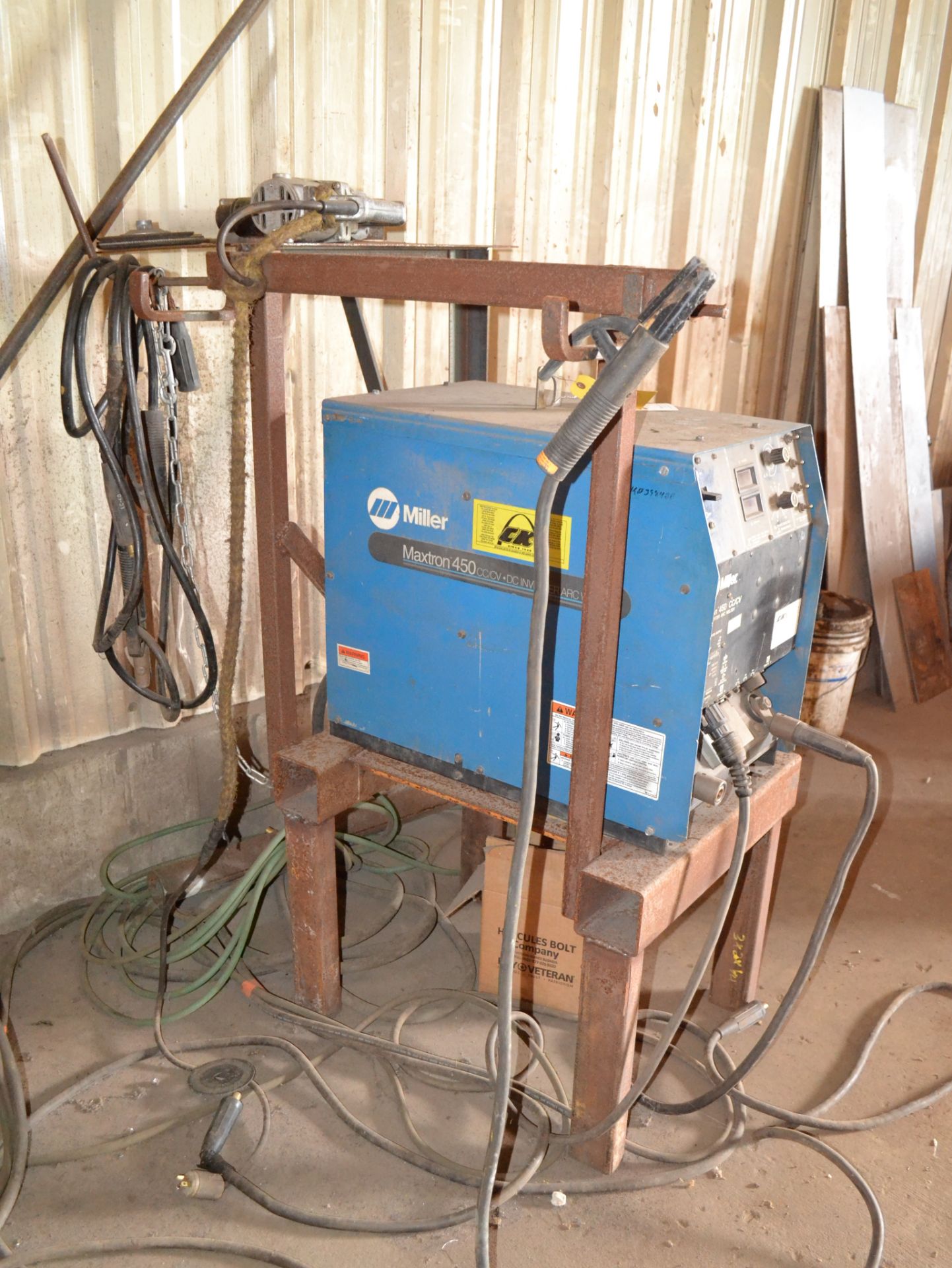 Miller Model Maxtron 450 CC/CV Arc Welder, S/N KD398488; With S-22A Wire Feeder - Image 3 of 7