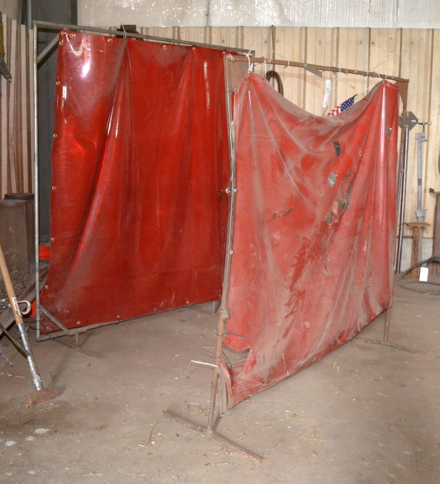 Lot Consisting of (22) Welding Curtains, Various Sizes, Some Need Repair