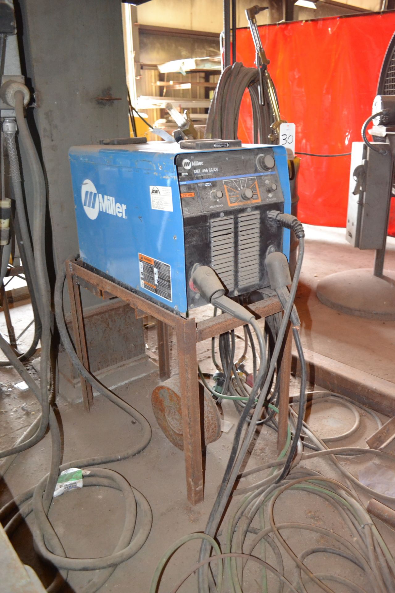 Miller Model XMT456 CC/CV DC Inverter Arc Welder, S/N LJ441020A; With 24A Wire Feed - Image 8 of 8