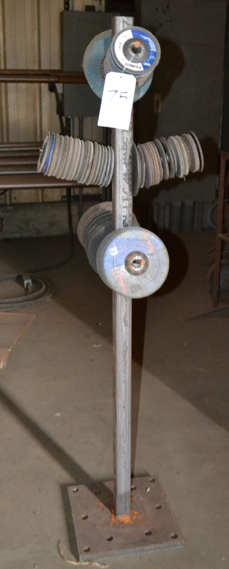 Steel Stand With Misc. Grinding Wheels